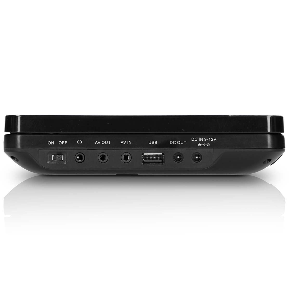 2x 9" tragbarer DVD-Player mit USB SD eingebautem Akku Kopfhörer und Halterung Schwarz