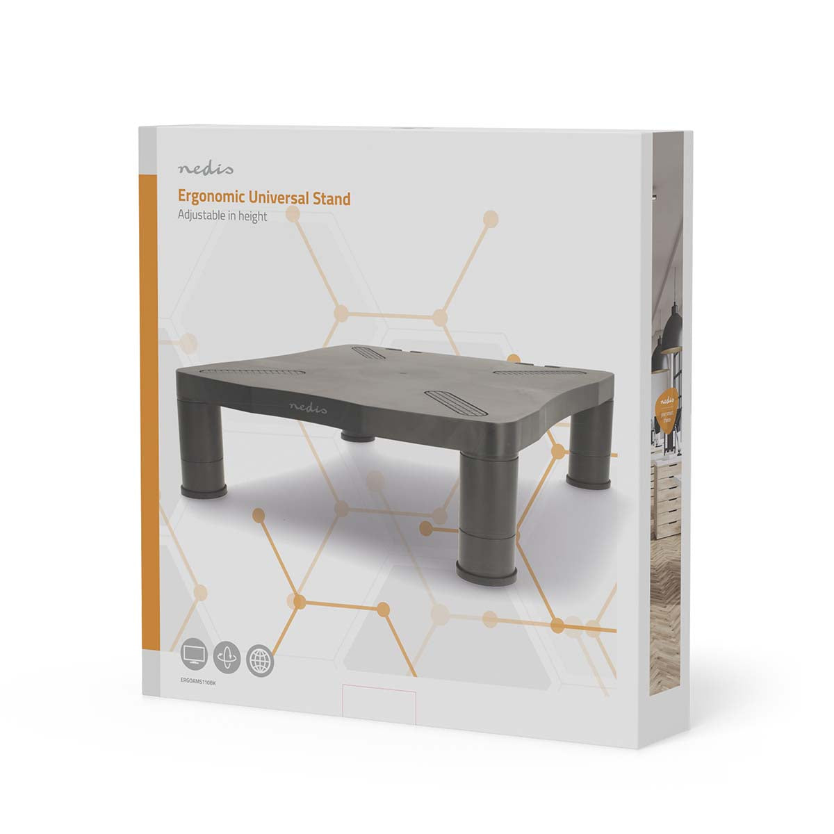 Monitorständer | Ergononmie: Yes | Maximale Tragfähigkeit: 18 kg | Universal | Verstellbare Höhe: Ja