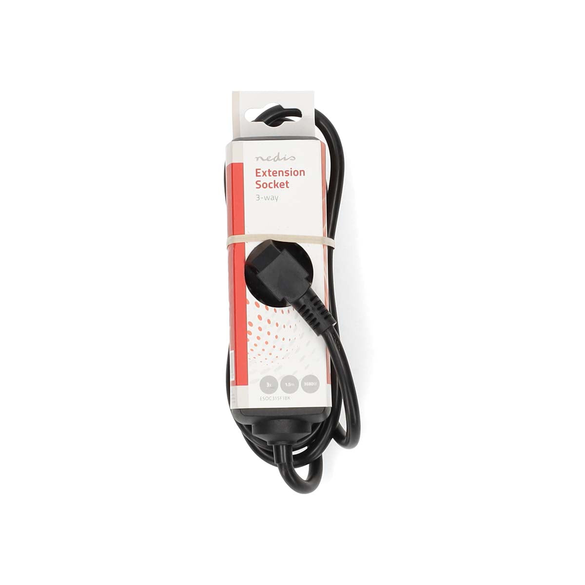 Steckdosenleiste | Schutzkontakt / Typ F (CEE 7/7) | 3-Wege | 1.50 m | 3680 W | 16 A | Art der Erdung: Seitenkontakte | 230 V AC 50/60 Hz | Buchsenwinkel: 45 ° | H05VV-F 3G1.5mm² | Schwarz