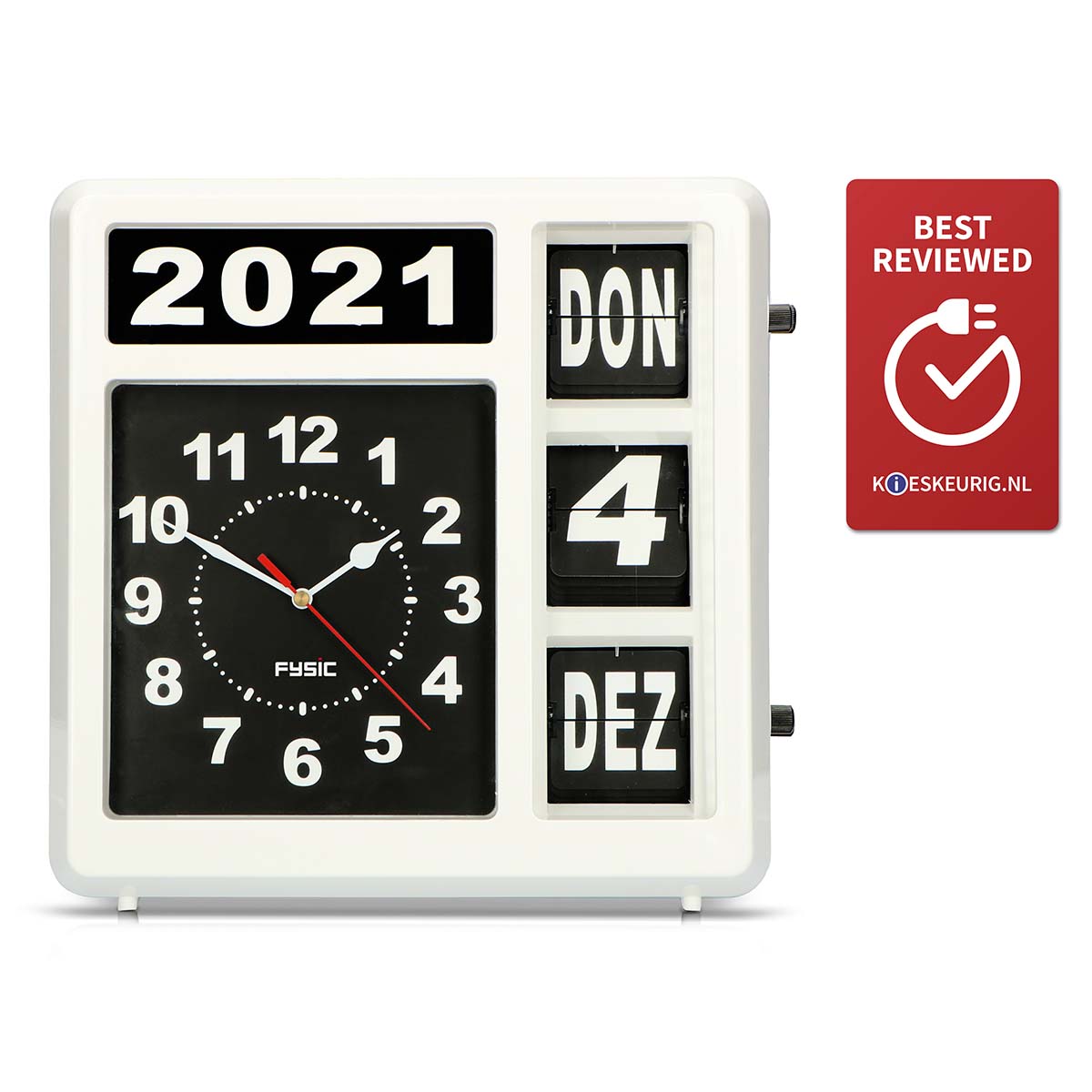 Große deutschsprachige analoge Uhr