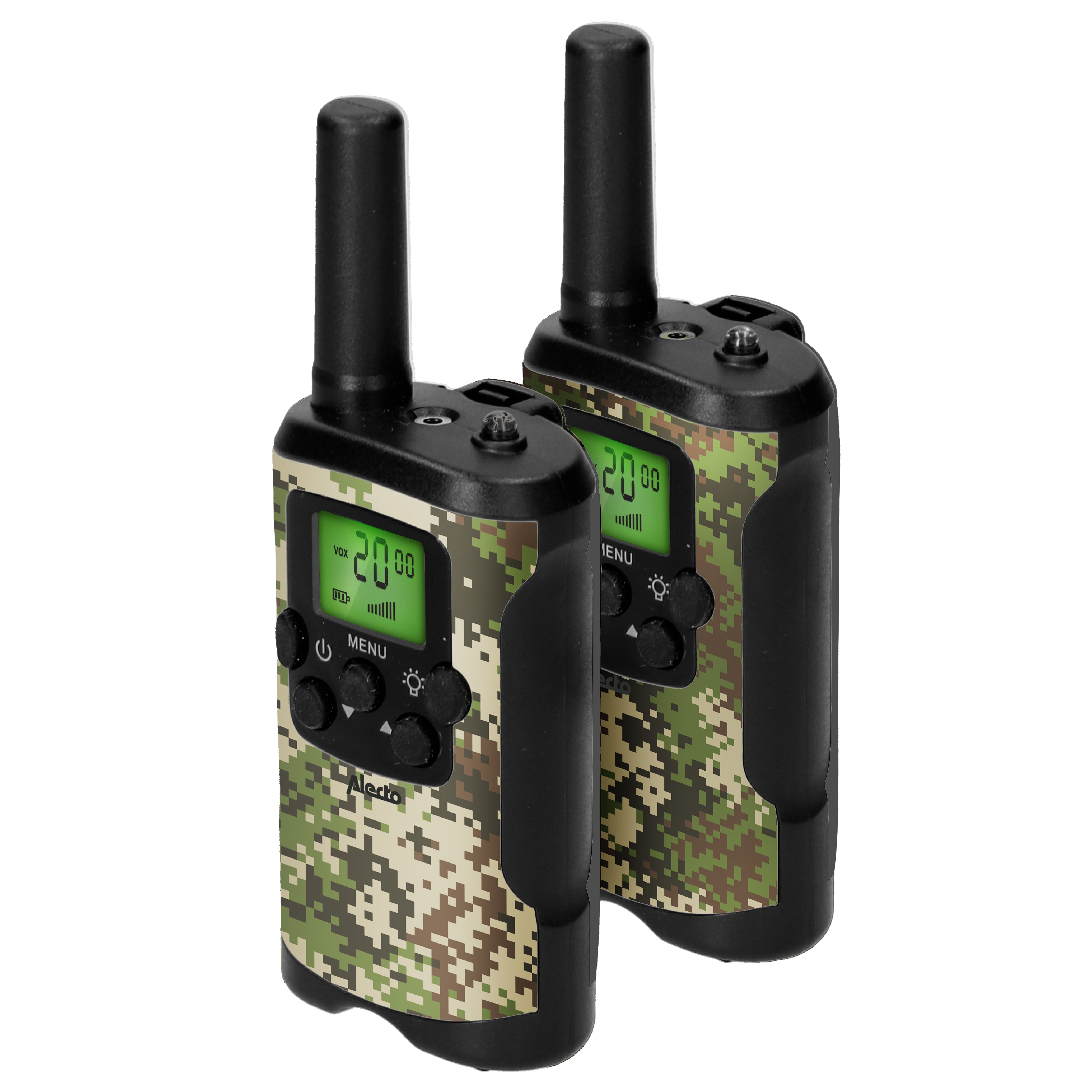 2er-Set Kinder-Walkie-Talkies mit einer Reichweite von bis zu 7 Kilometern Camouflage