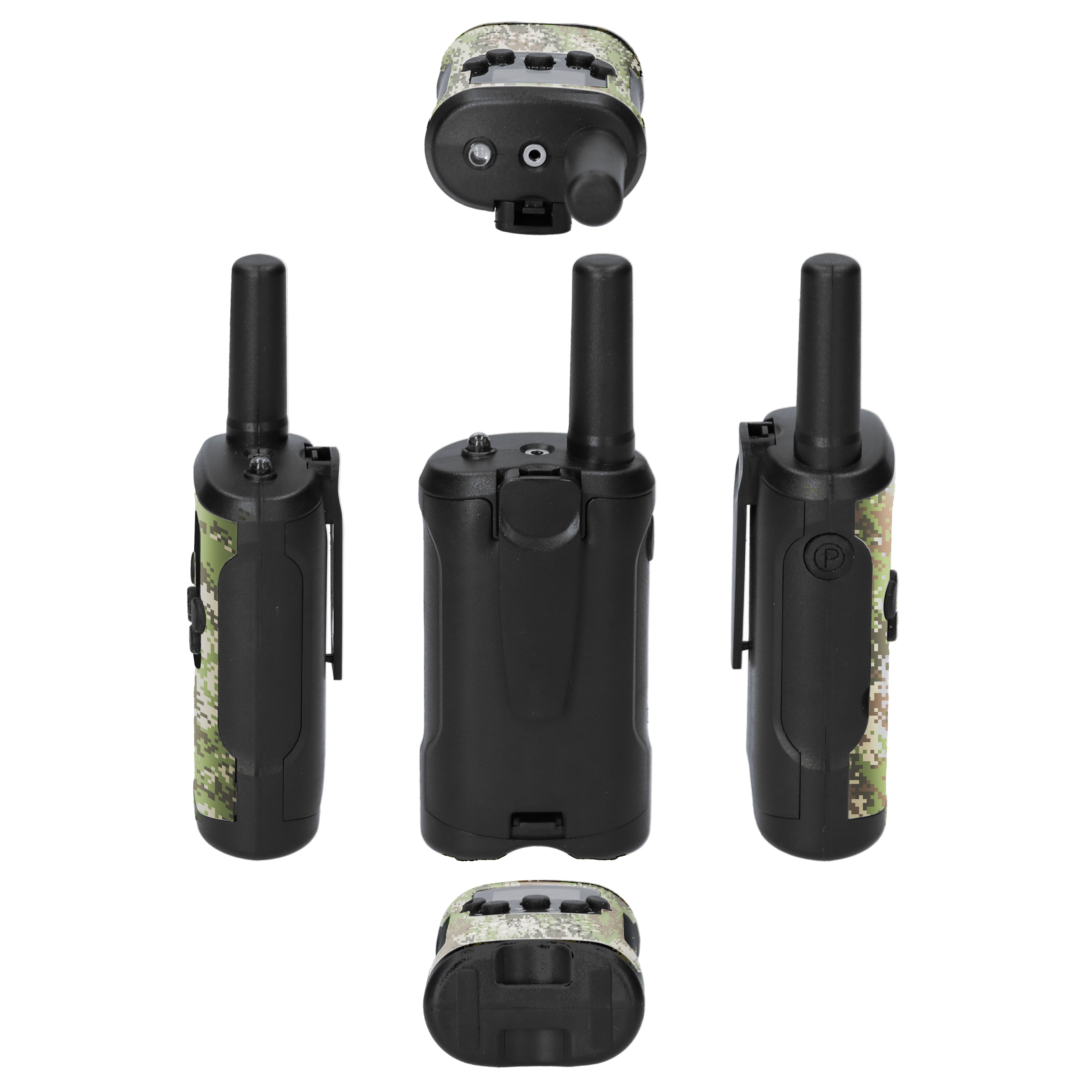 2er-Set Kinder-Walkie-Talkies mit einer Reichweite von bis zu 7 Kilometern Camouflage