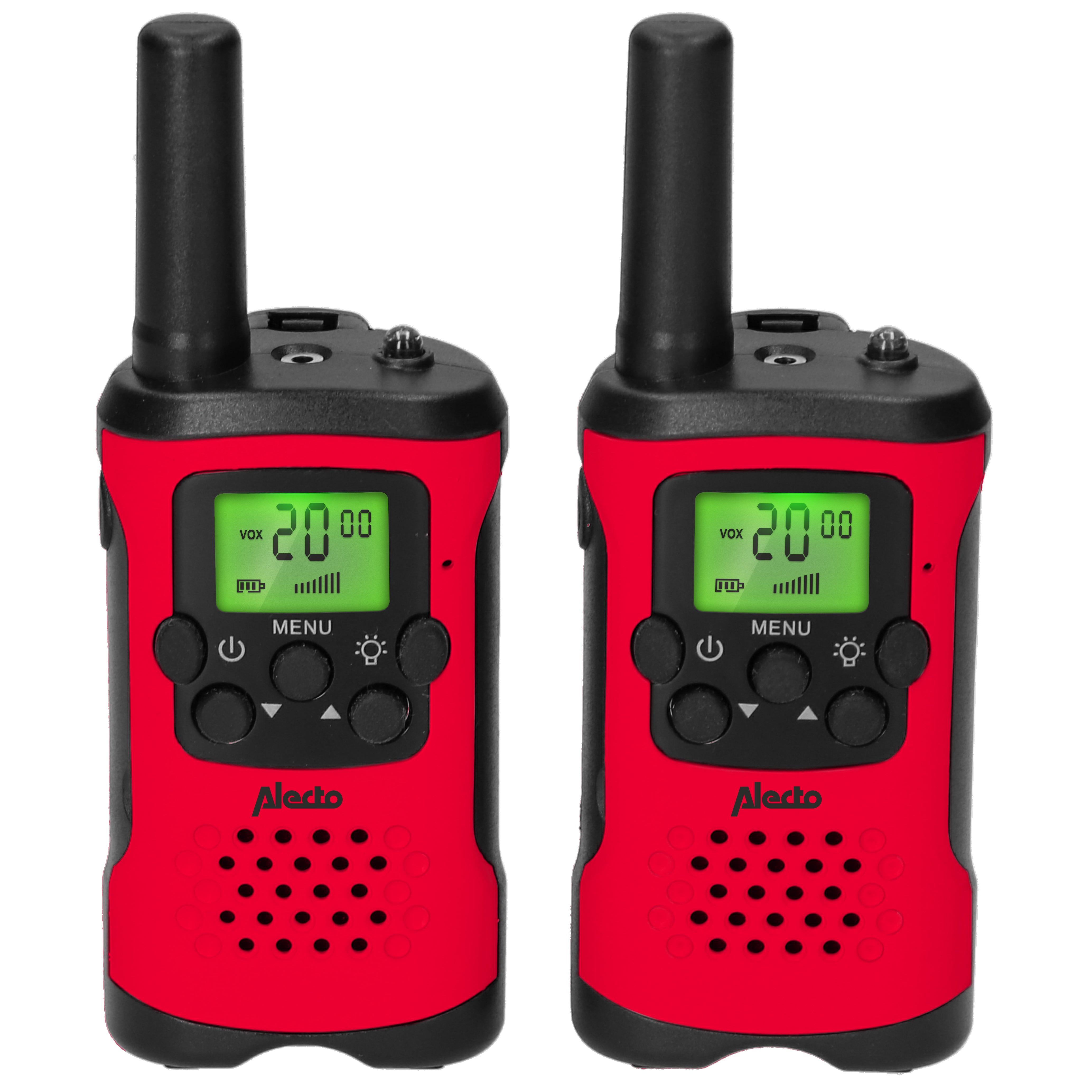 2er-Set Walkie-Talkies mit einer Reichweite von bis zu 7 Kilometern Rot/Schwarz