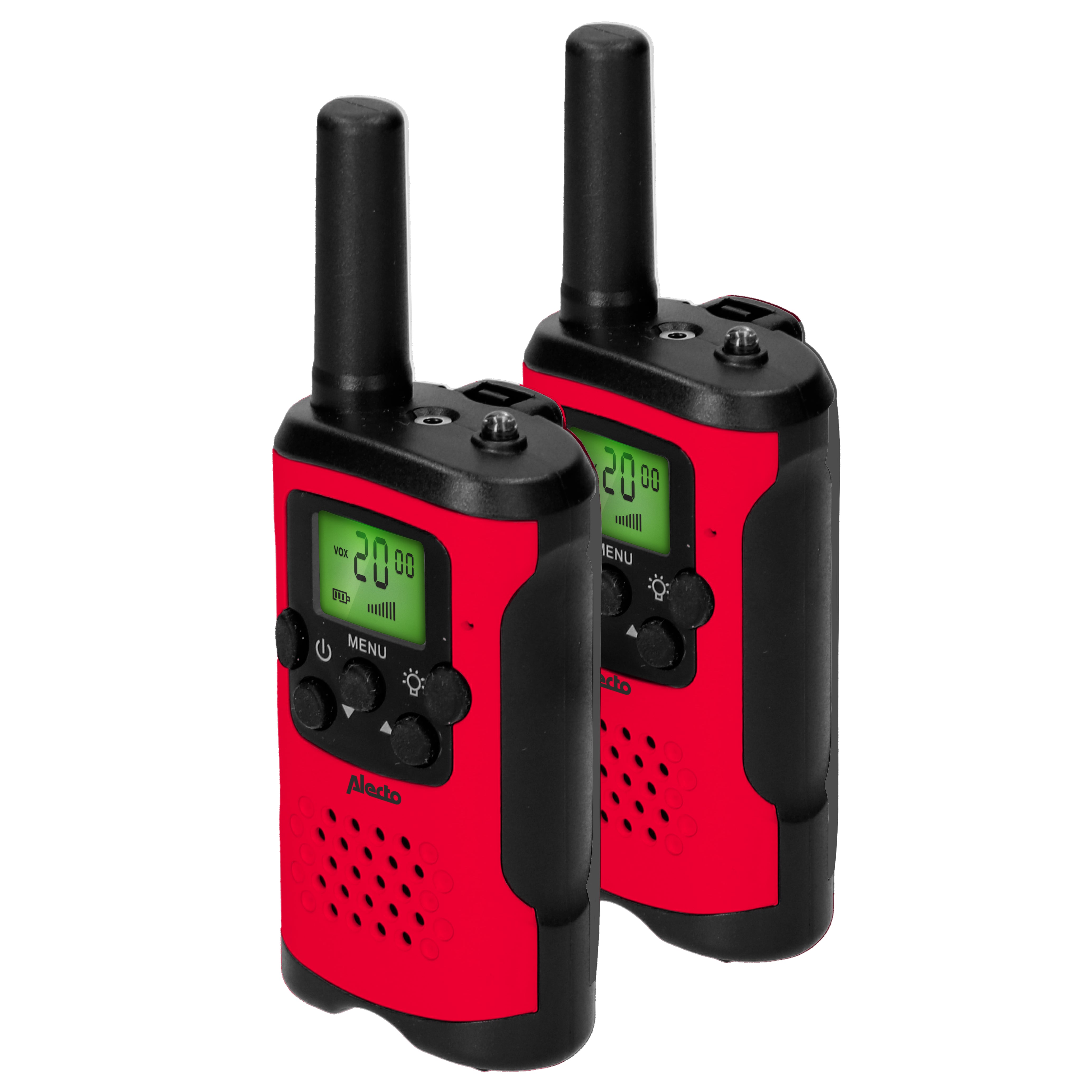2er-Set Walkie-Talkies mit einer Reichweite von bis zu 7 Kilometern Rot/Schwarz