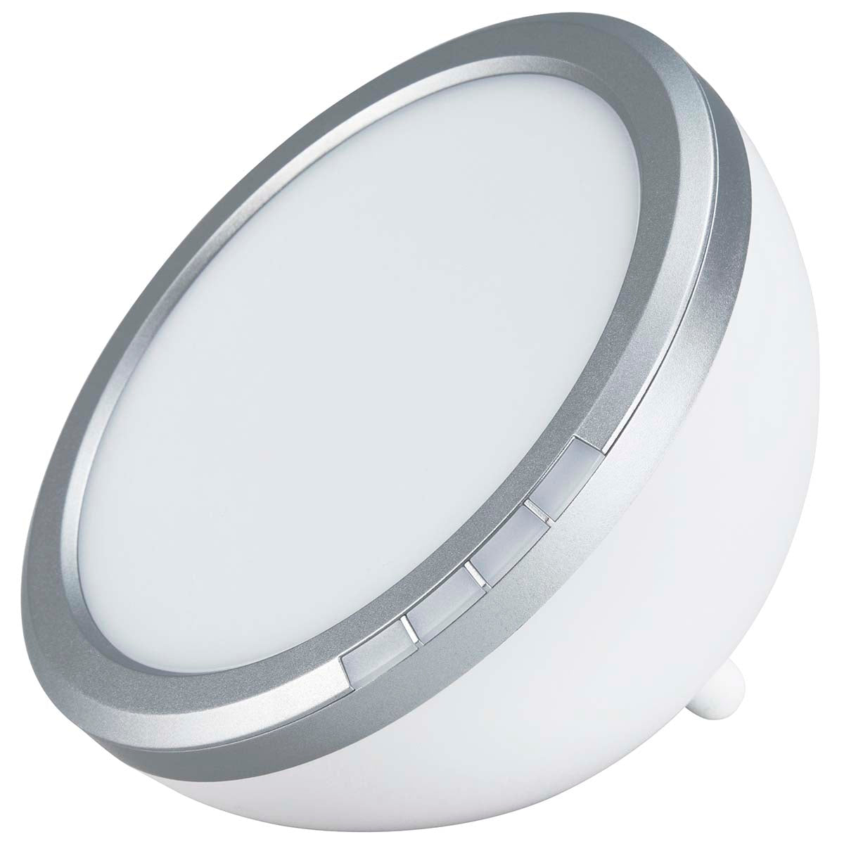 Energielampe / Lichttherapielampe Weiß/Silber