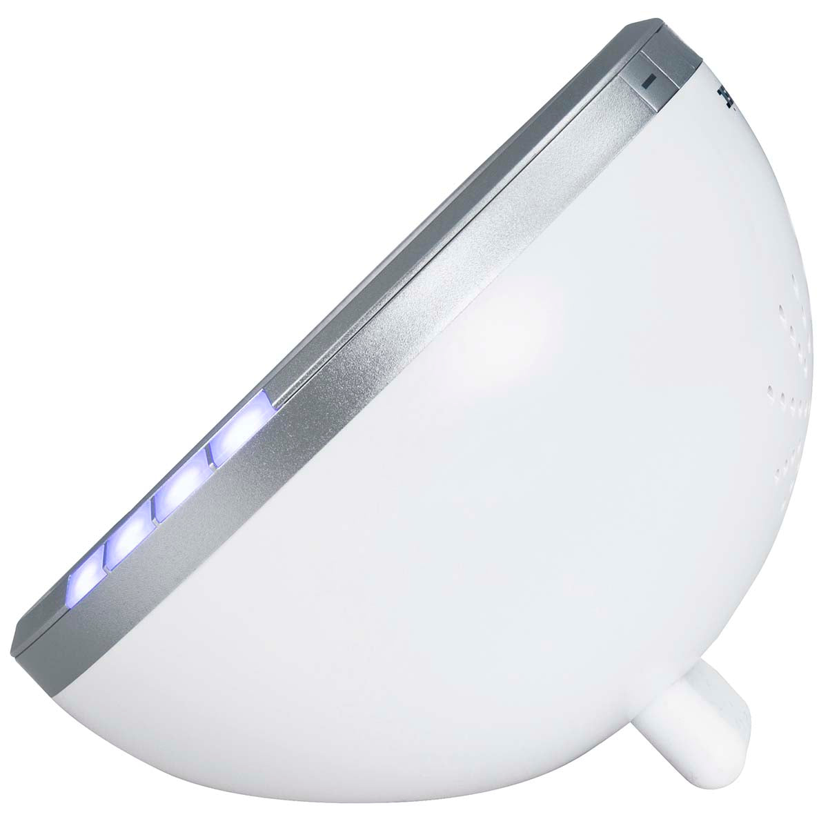 Energielampe / Lichttherapielampe Weiß/Silber