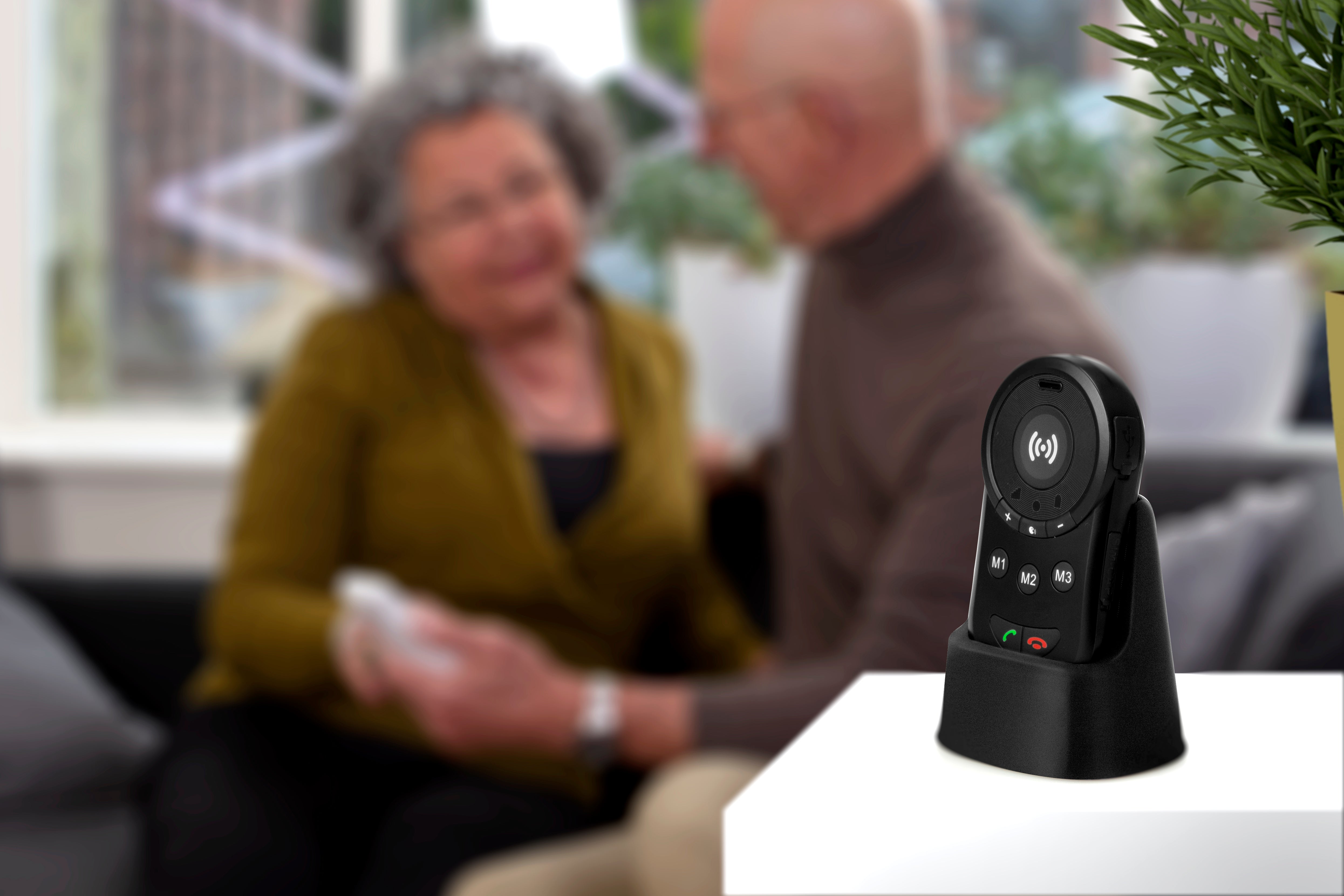 SOS-Paniktaste mit GPS-Tracker für Senioren Schwarz