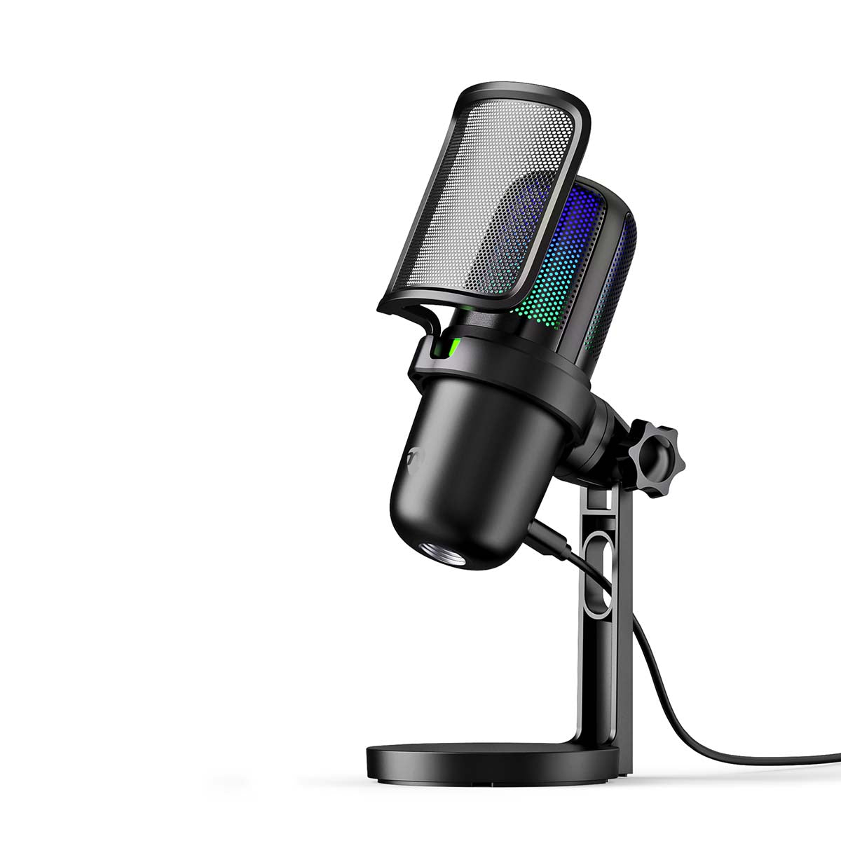 Streaming- und Gaming-Mikrofon | Benutzt für: Desktop / Notebook | USB Type-A | Ein-/Ausschalter | POP Filter