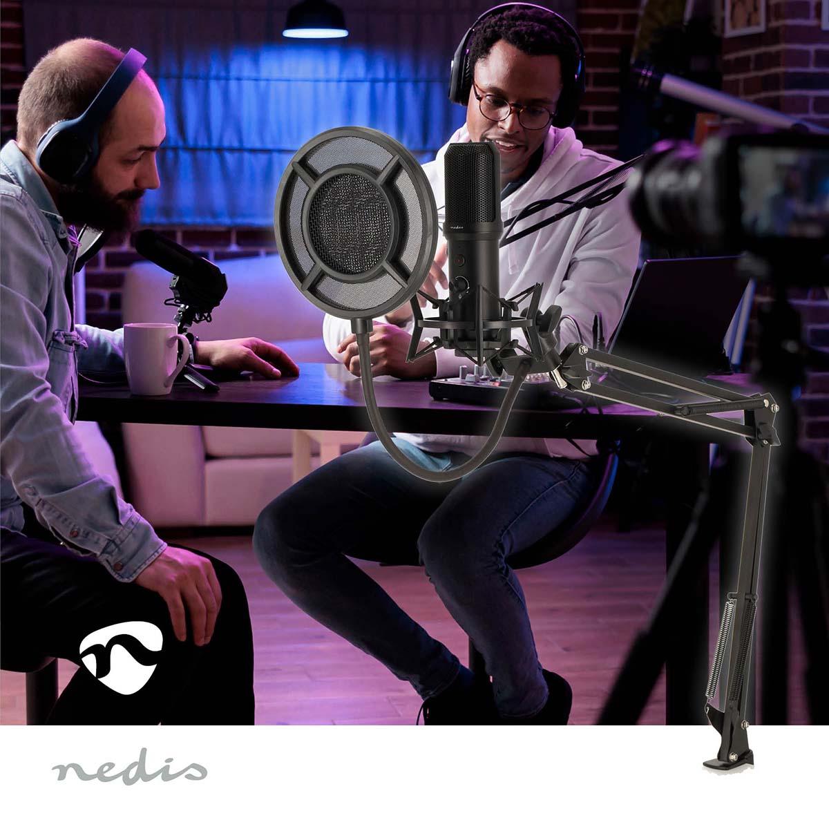 Streaming- und Gaming-Mikrofon | Benutzt für: Desktop / Notebook | USB Type-A | Ein-/Ausschalter | POP Filter