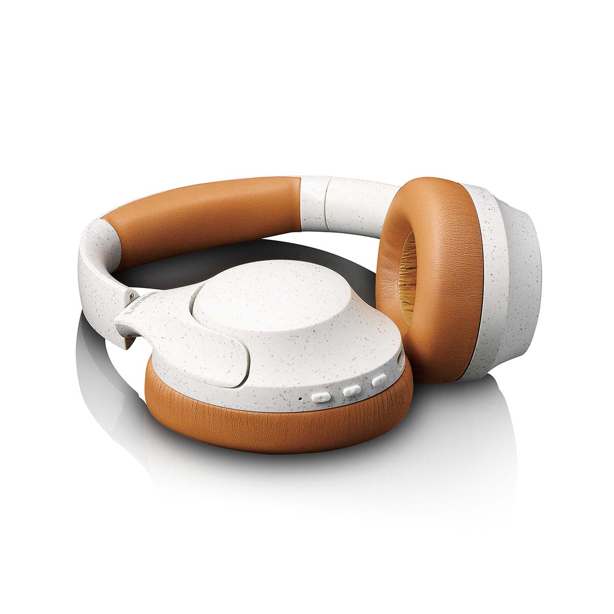 Kabellose Bluetooth®-Kopfhörer mit aktiver Geräuschunterdrückung und integrierten Mikrofonen Grau / Weiß