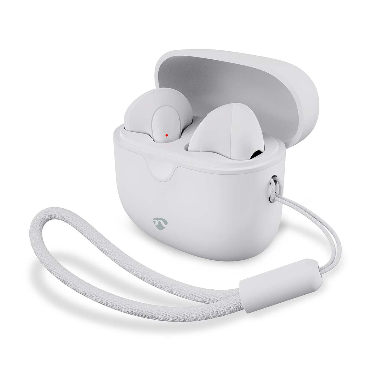 Vollständig drahtlose Kopfhörer | Bluetooth® | max. Batteriespielzeit: 16 Std | Berührungssteuerung | Ladegehäuse | Kabelloses Ladegehäuse | Eingebautes Mikro | Stimmkontrolle | Weiss