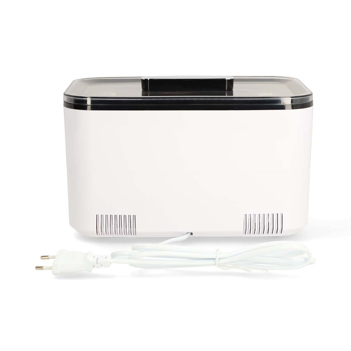 Ultraschall-Schmuck-Reiniger | Netzstromversorgung | 220 - 240 V AC 50/60 Hz | Euro / Typ-C (CEE 7/16) | Weiss | Kunststoff