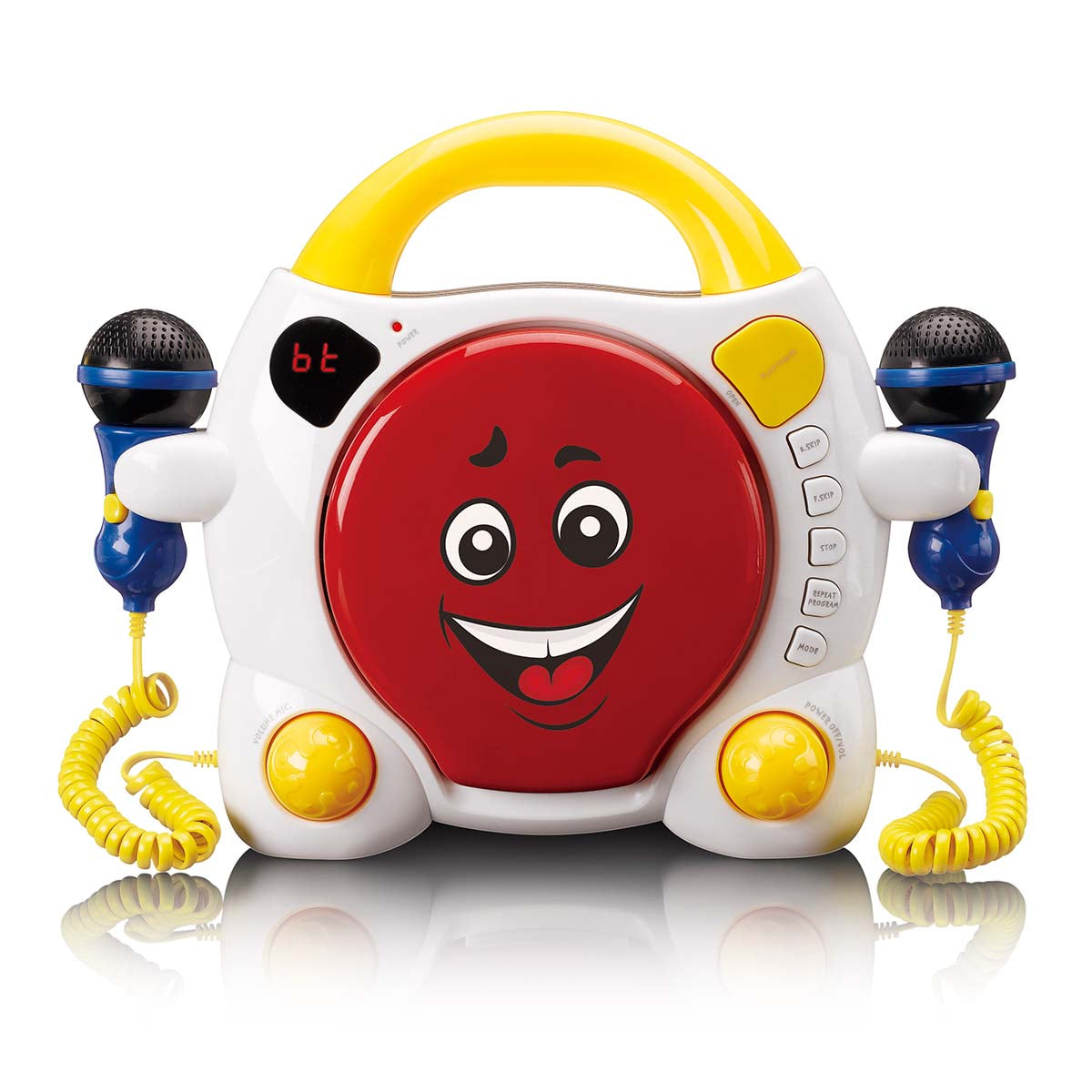 Tragbarer Karaoke-CD-Player mit Bluetooth® für Kinder Mehrfarbig