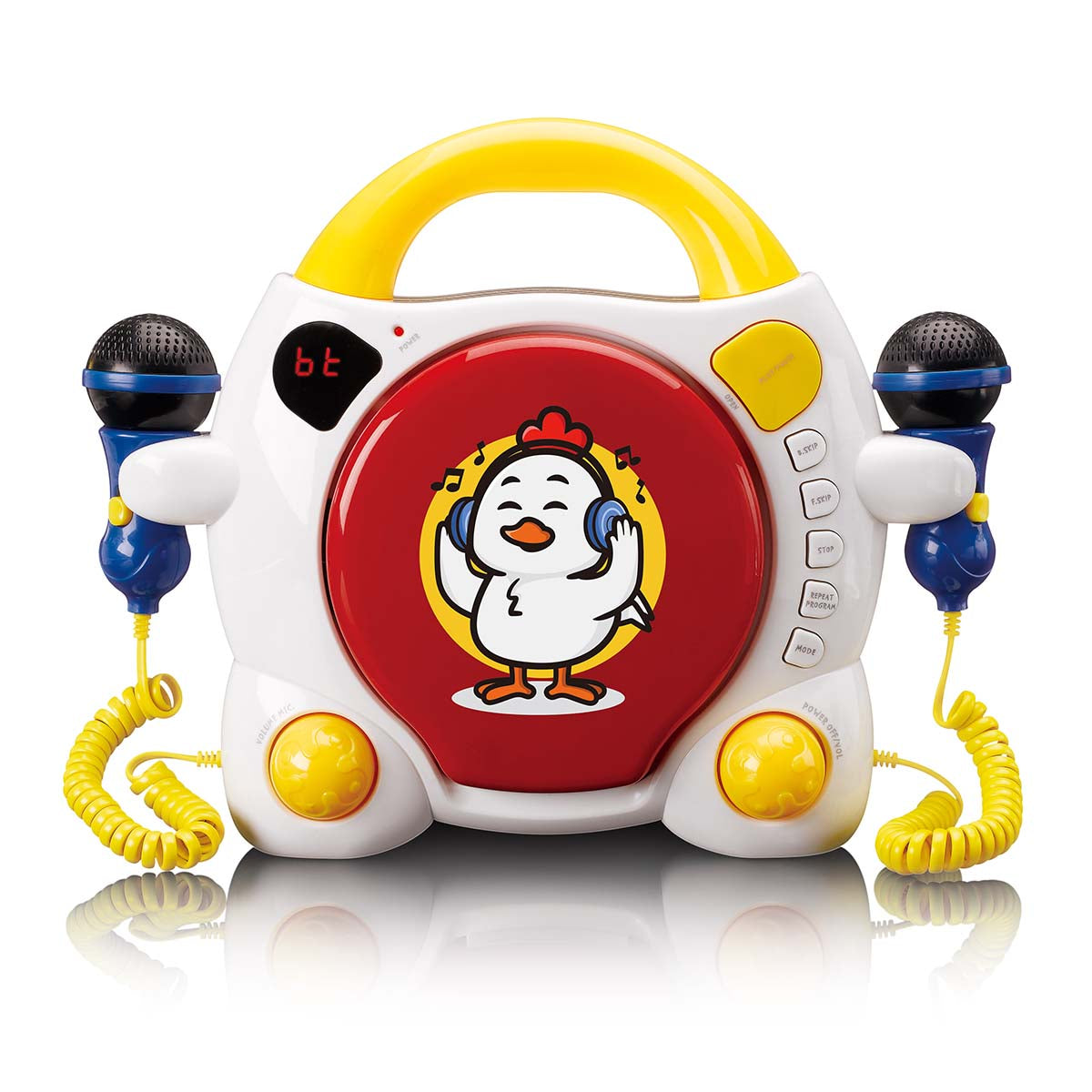 Tragbarer Karaoke-CD-Player mit Bluetooth® für Kinder Mehrfarbig