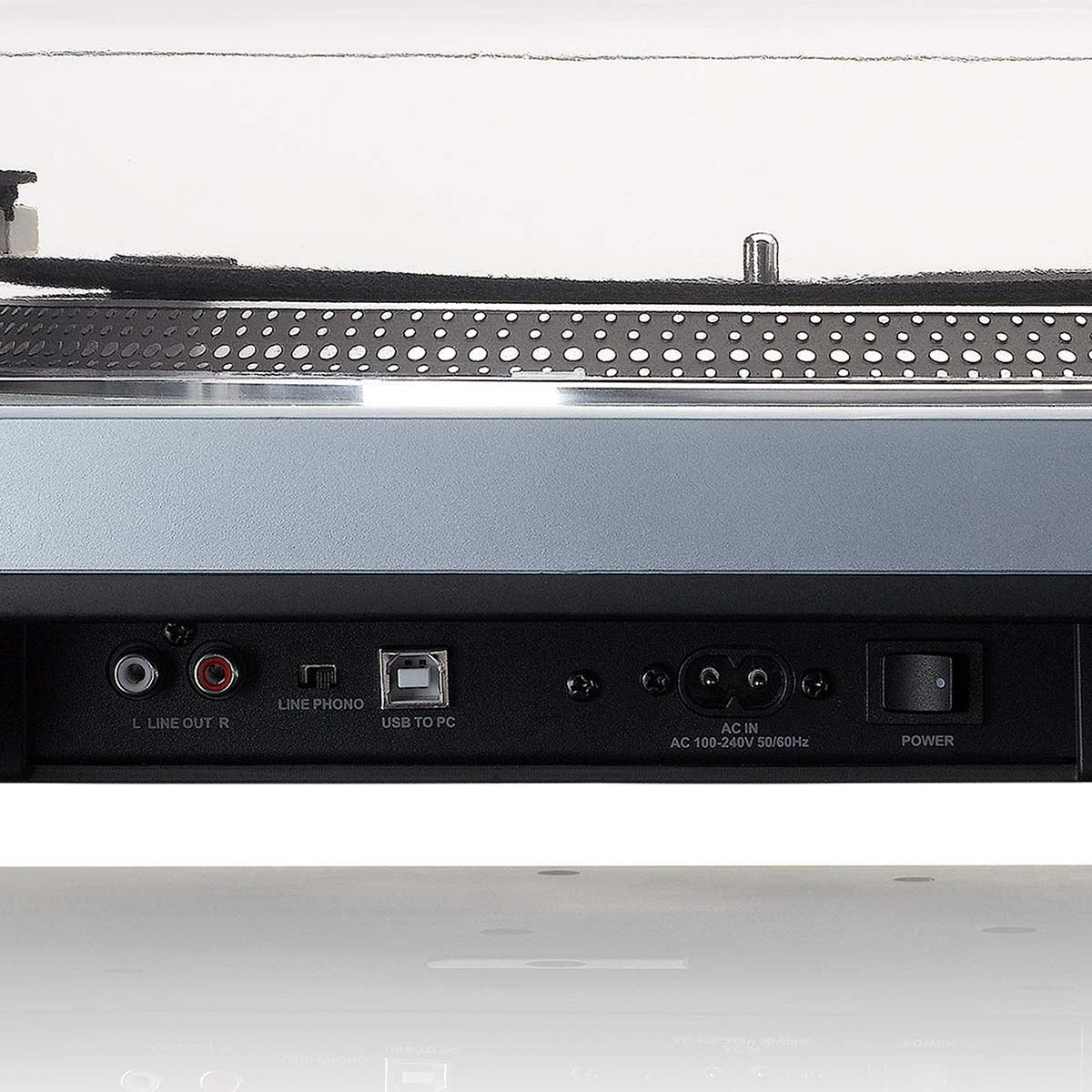 L-3809ME Direktantriebs-Plattenspieler mit USB/PC-Codierung Metallic-blau