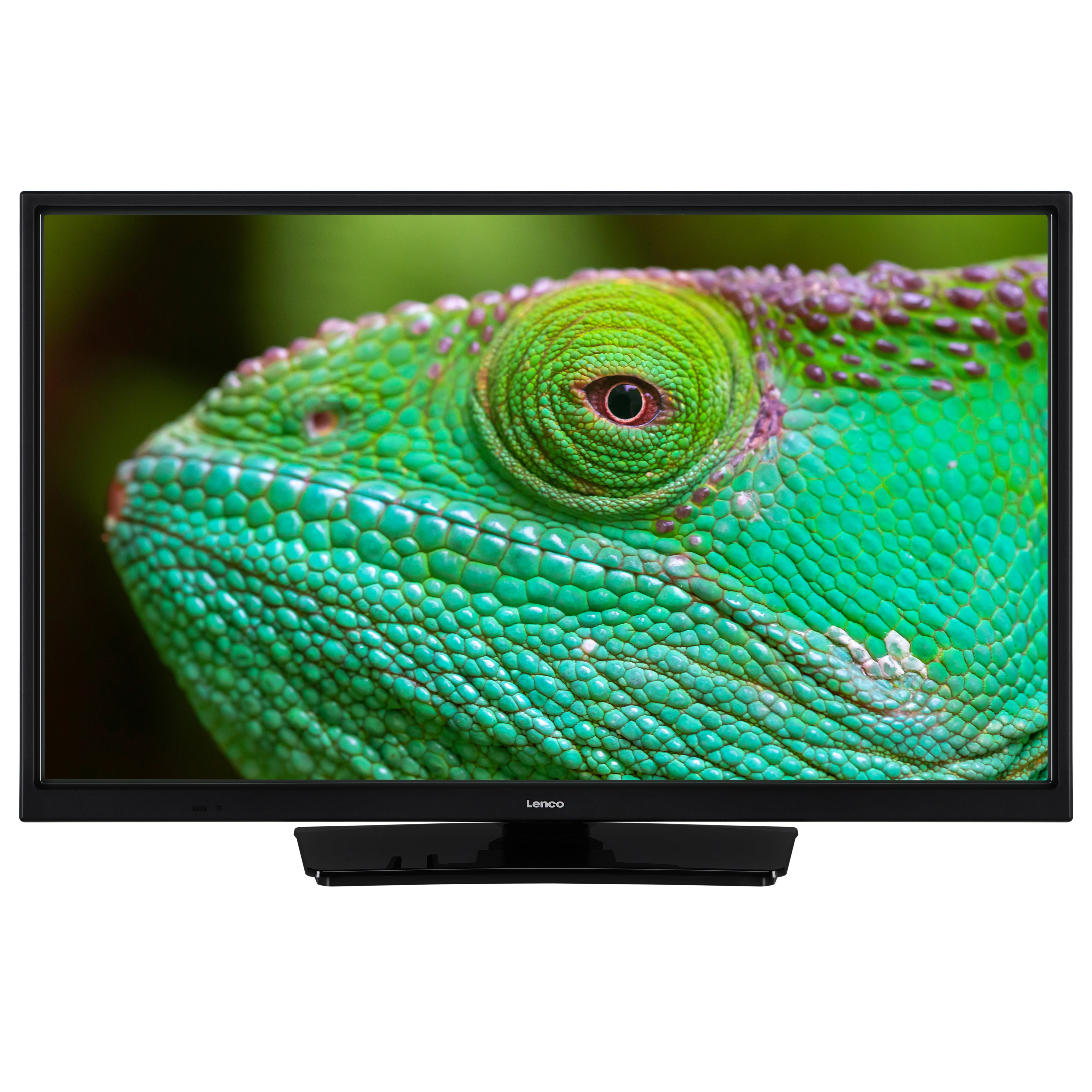 24 Zoll HD LED TV mit DVB-T2 DVB-C DVB-S2 12V Schwarz