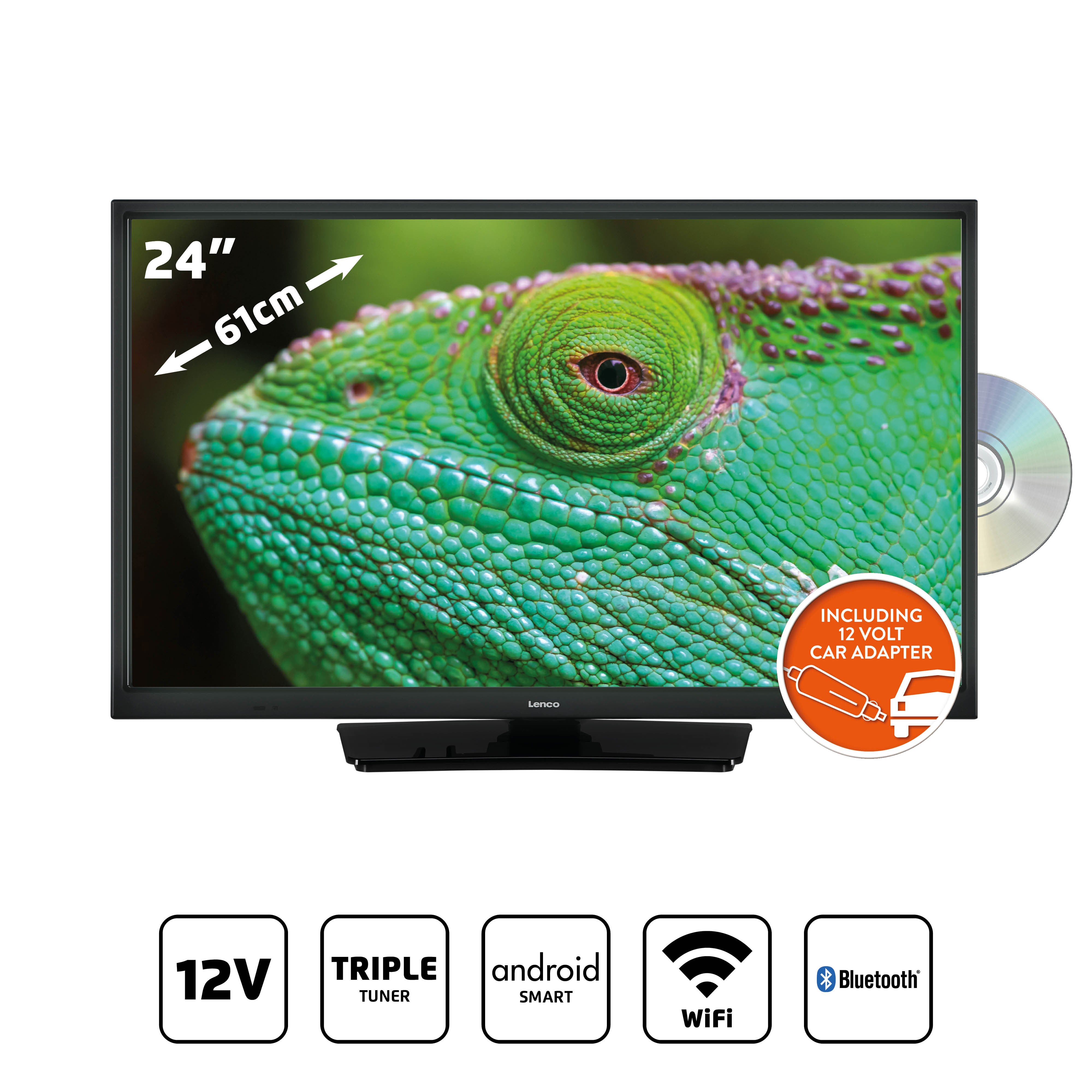 24 Zoll Smart HD LED TV Bluetooth® 12V
