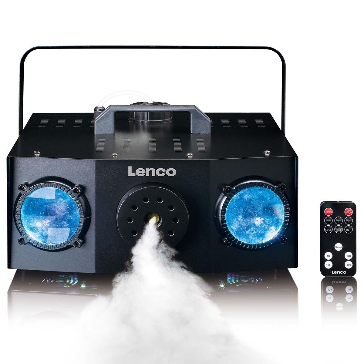 LED and FOG machine with 1 L liquid and r.c.