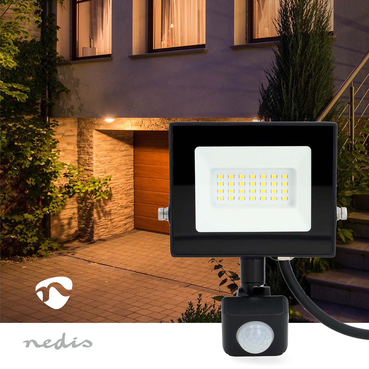 LED-Flutlicht | 4000 K | Nennlichtstrom: 1620 lm | IP44 | 1.00 m | Energieklasse: F | 220 - 240 V AC 50/60 Hz | 20 W