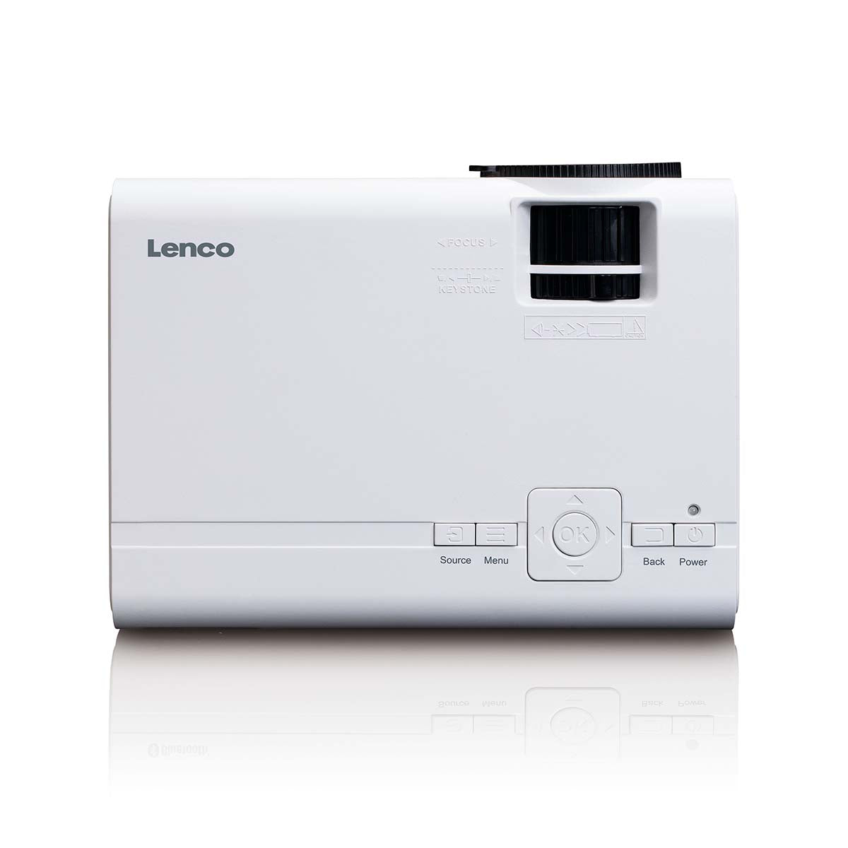 LCD-Projektor mit hoher Auflösung, unterstützt Full HD 1080P Inhalte Weiß