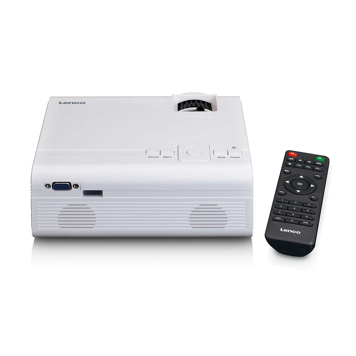 LCD-Projektor mit hoher Auflösung, unterstützt Full HD 1080P Inhalte Weiß