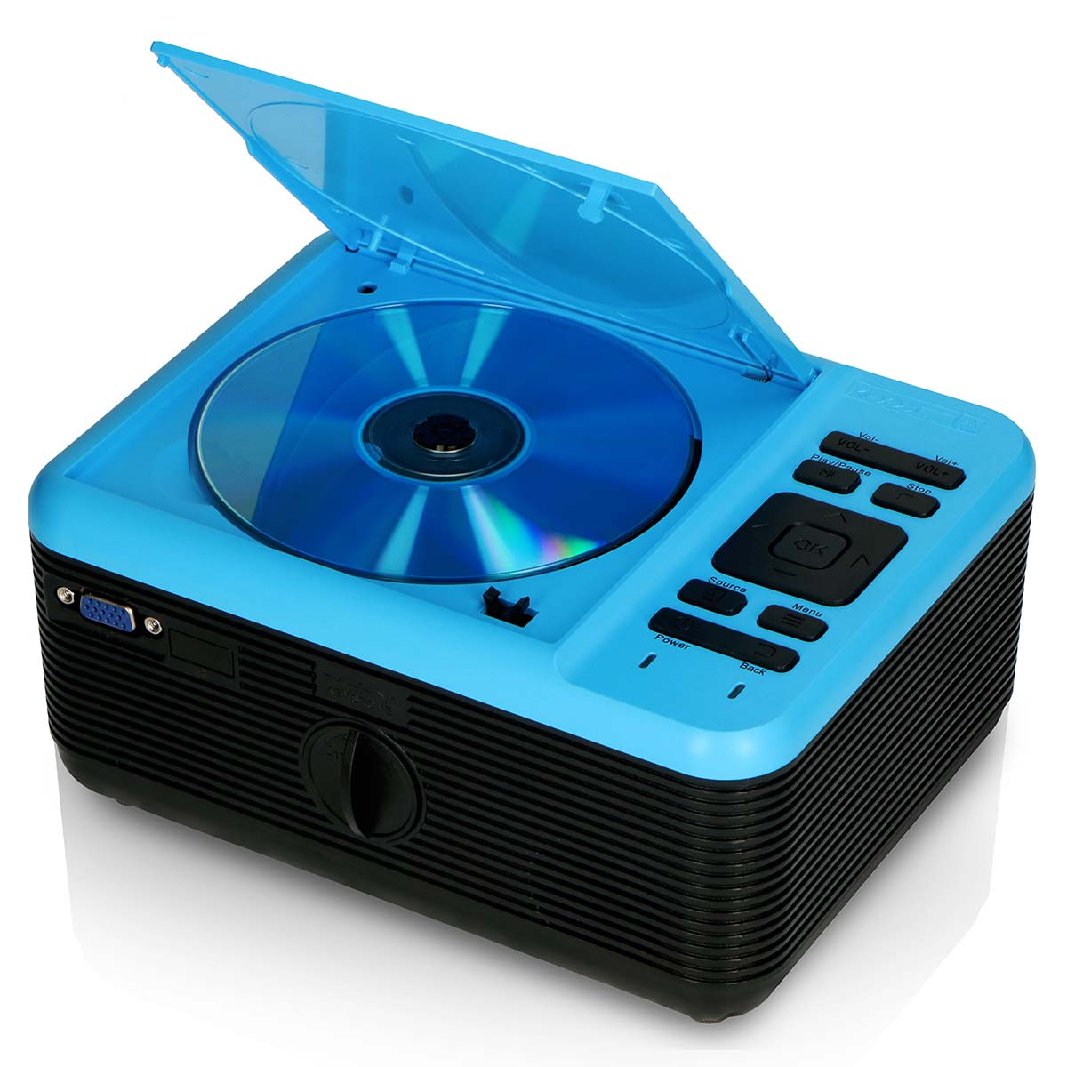 LCD-Projektor mit DVD-Player und Bluetooth® Blue