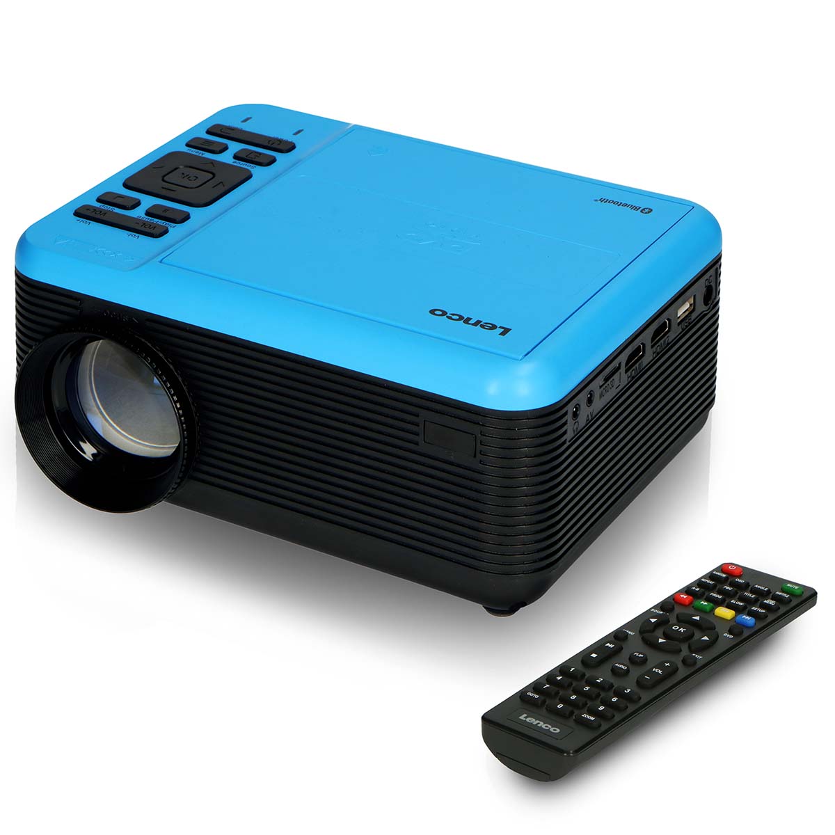 LCD-Projektor mit DVD-Player und Bluetooth® Blue
