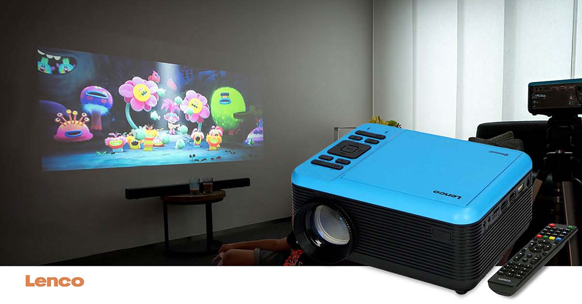 LCD-Projektor mit DVD-Player und Bluetooth® Blue