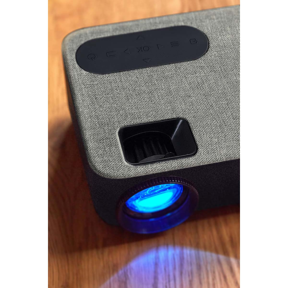 HD 720P LCD-Projektor mit Bluetooth Grau