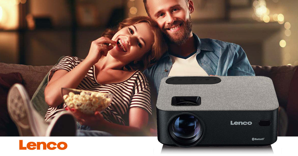 HD 720P LCD-Projektor mit Bluetooth Grau