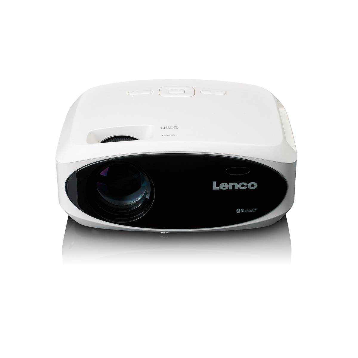 Full HD 1080P LCD-Projektor mit Bluetooth Weiß