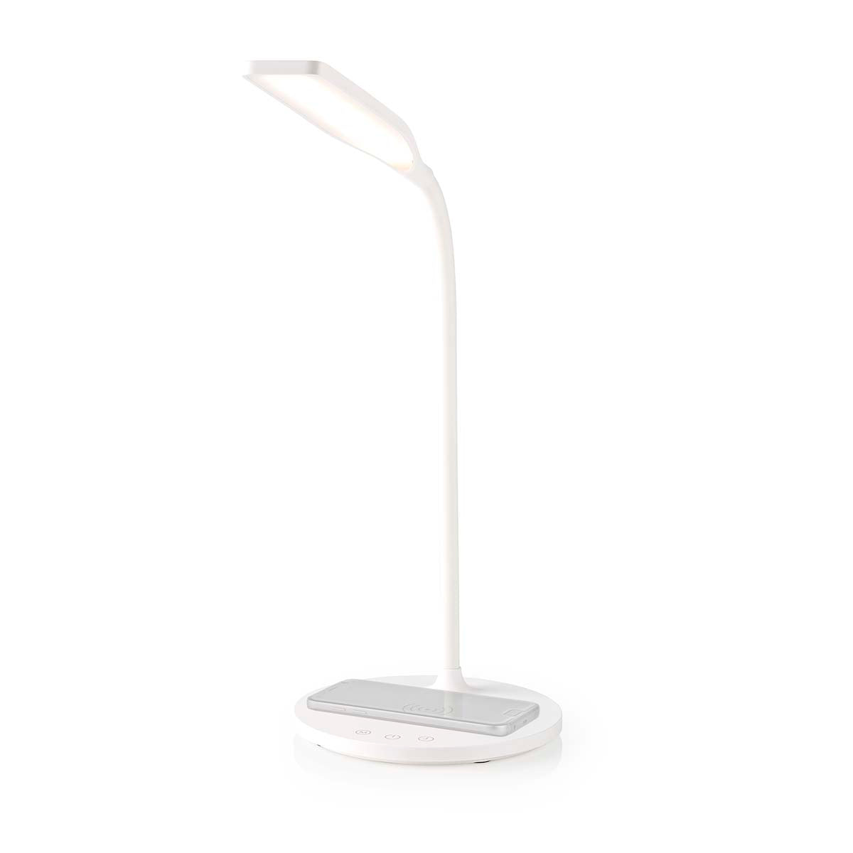LED-Lampe mit Wireless-Ladegerät | DimmSchalter | LED | 15 W | mit Dimmung | Kaltweiss / Naturweiss / Warmweiss | 2700 - 6500 K
