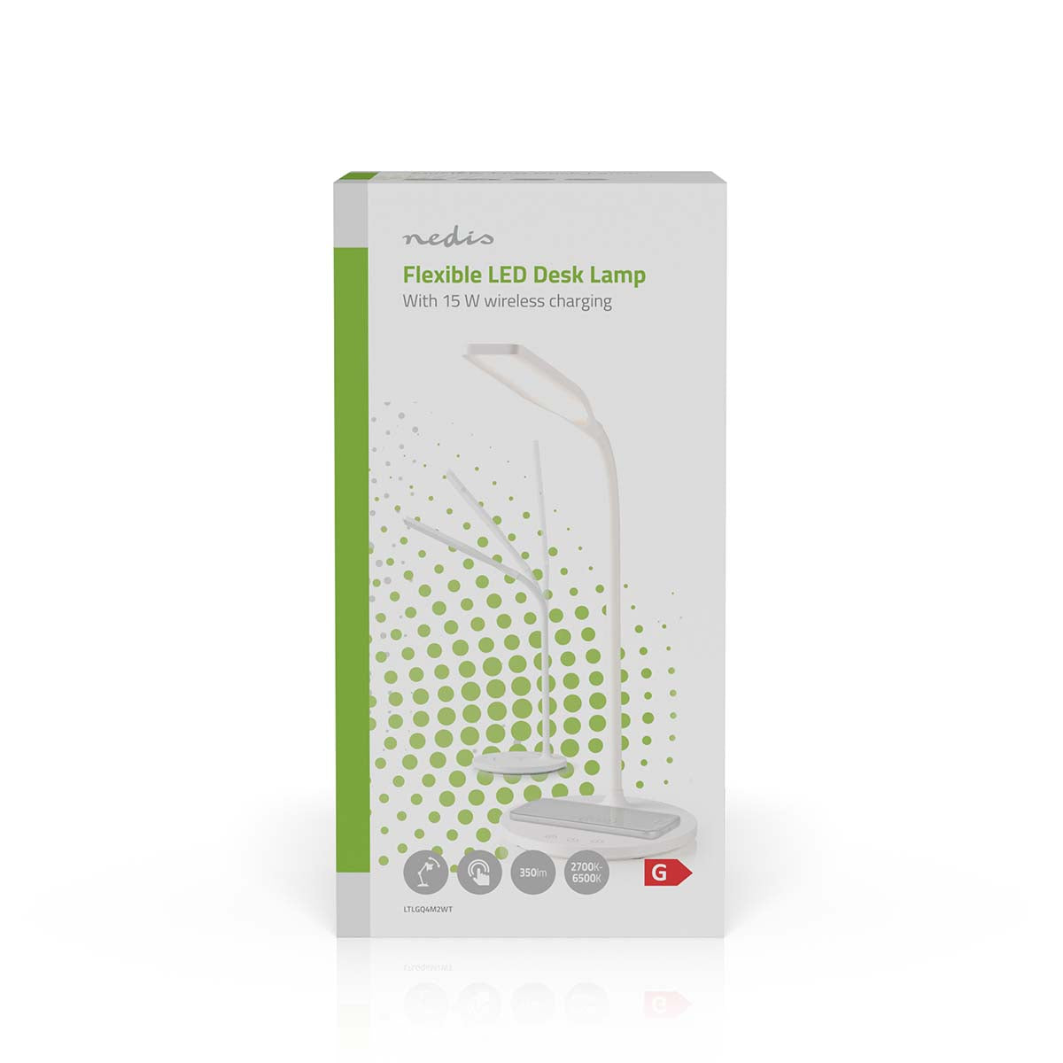 LED-Lampe mit Wireless-Ladegerät | DimmSchalter | LED | 15 W | mit Dimmung | Kaltweiss / Naturweiss / Warmweiss | 2700 - 6500 K