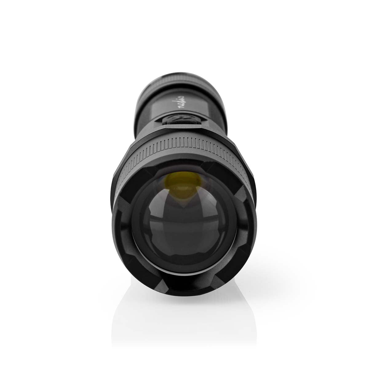 LED-Taschenlampe | Batteriebetrieben | 3.7 V DC | 10 W | N/A | Batterien enthalten | Wiederaufladbar | Nennlichtstrom: 1000 lm | Lichtbereich: 110 m | Strahlungswinkel: 9.5 °