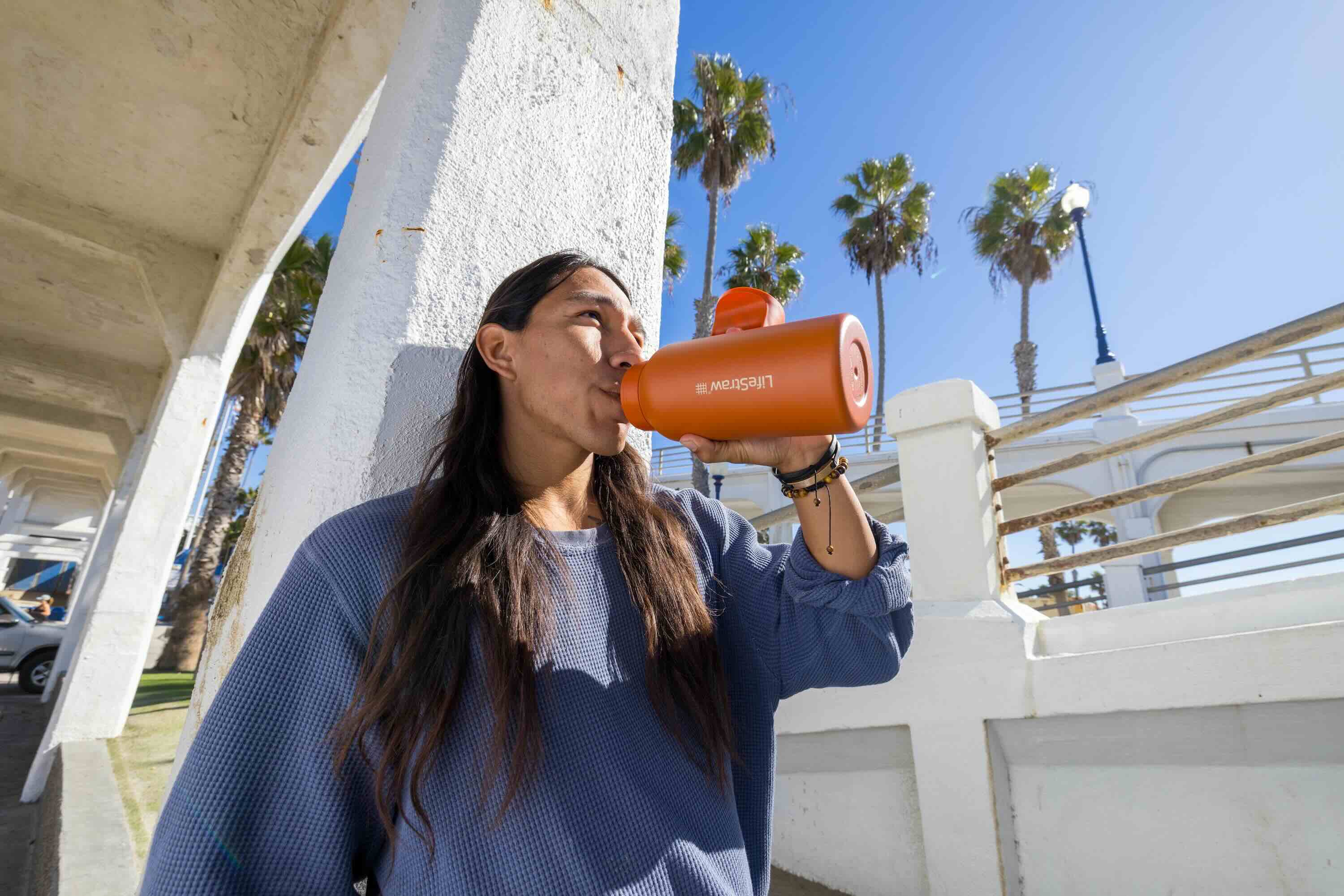 LifeStraw Go Steel 1-Liter (aegean sea)