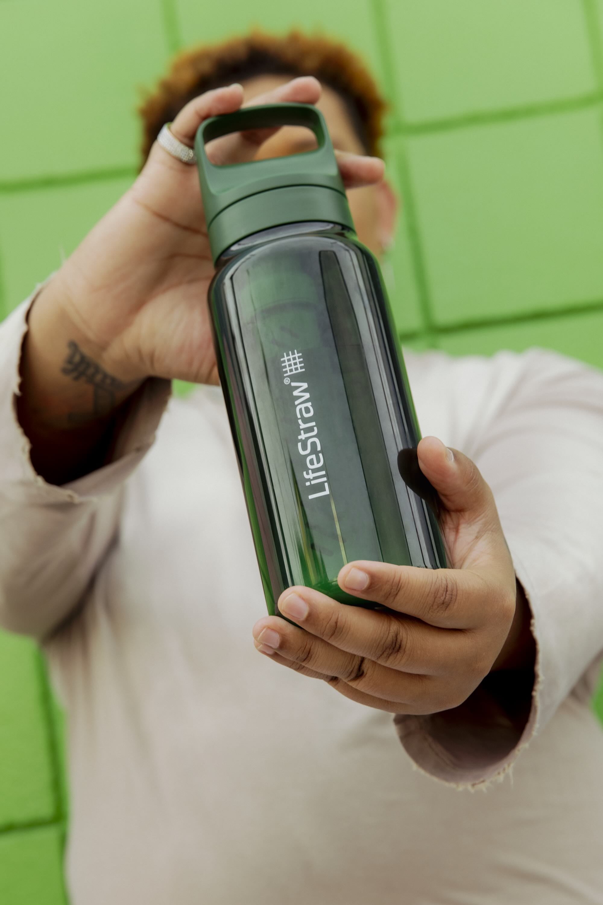 LifeStraw Go 1-Liter (terrace green)