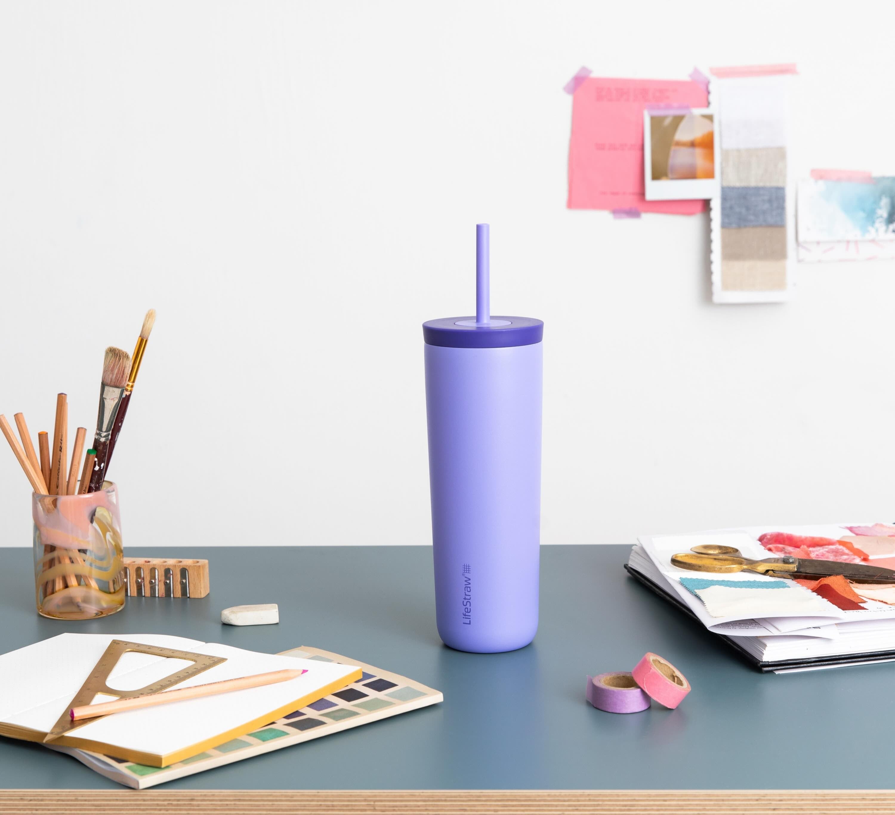 LifeStraw Go Steel Tumbler 500ml (thistle purple)