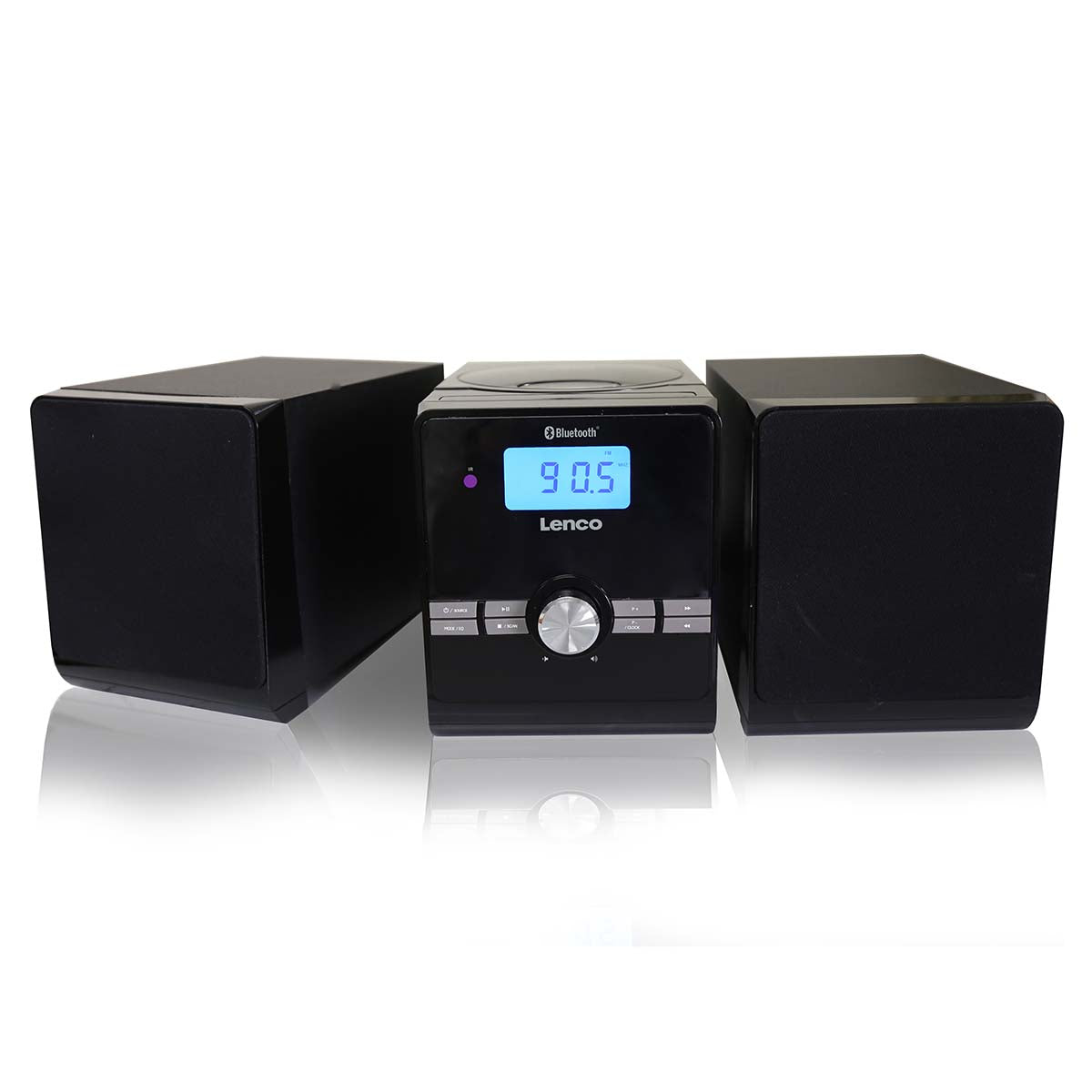 Micro-Set mit CD/MP3 Bluetooth USB-Fernbedienung Schwarz