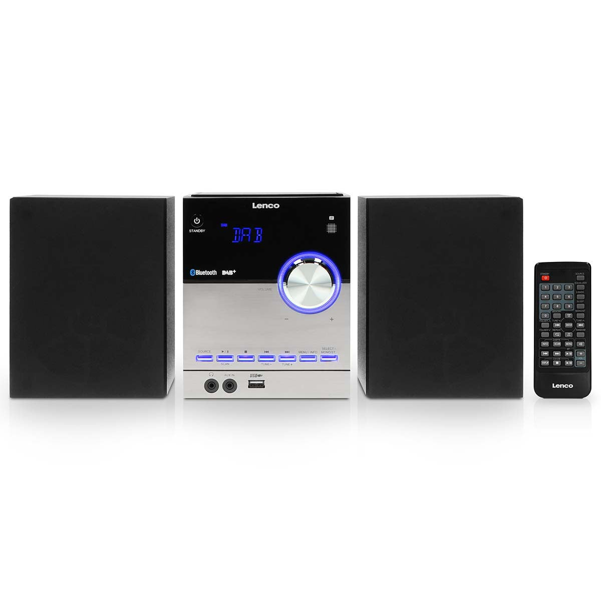 Micro-Set mit DAB+/FM/CD/Bluetooth® & USB-Player - Schwarz