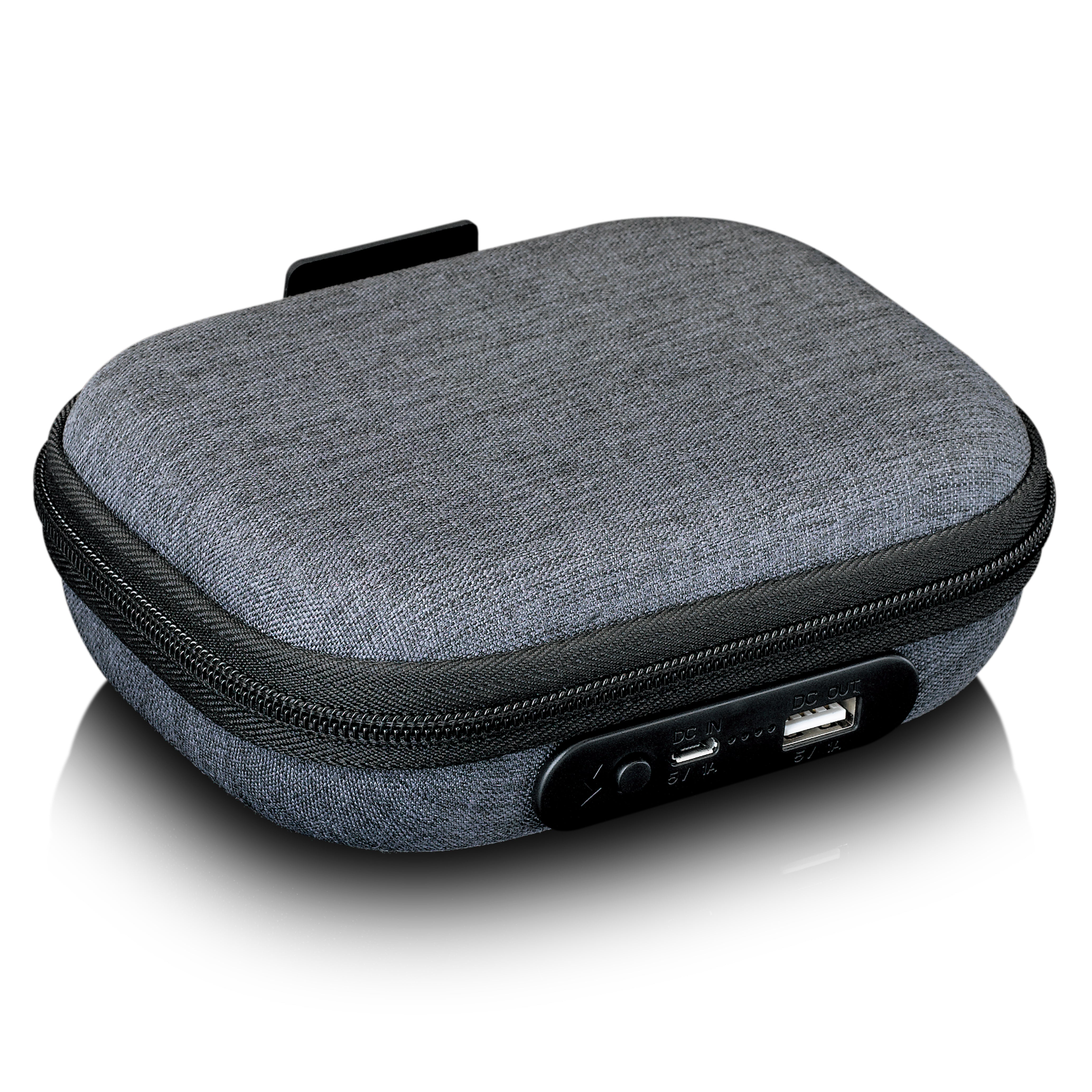 Tasche mit integrierter Powerbank Grau