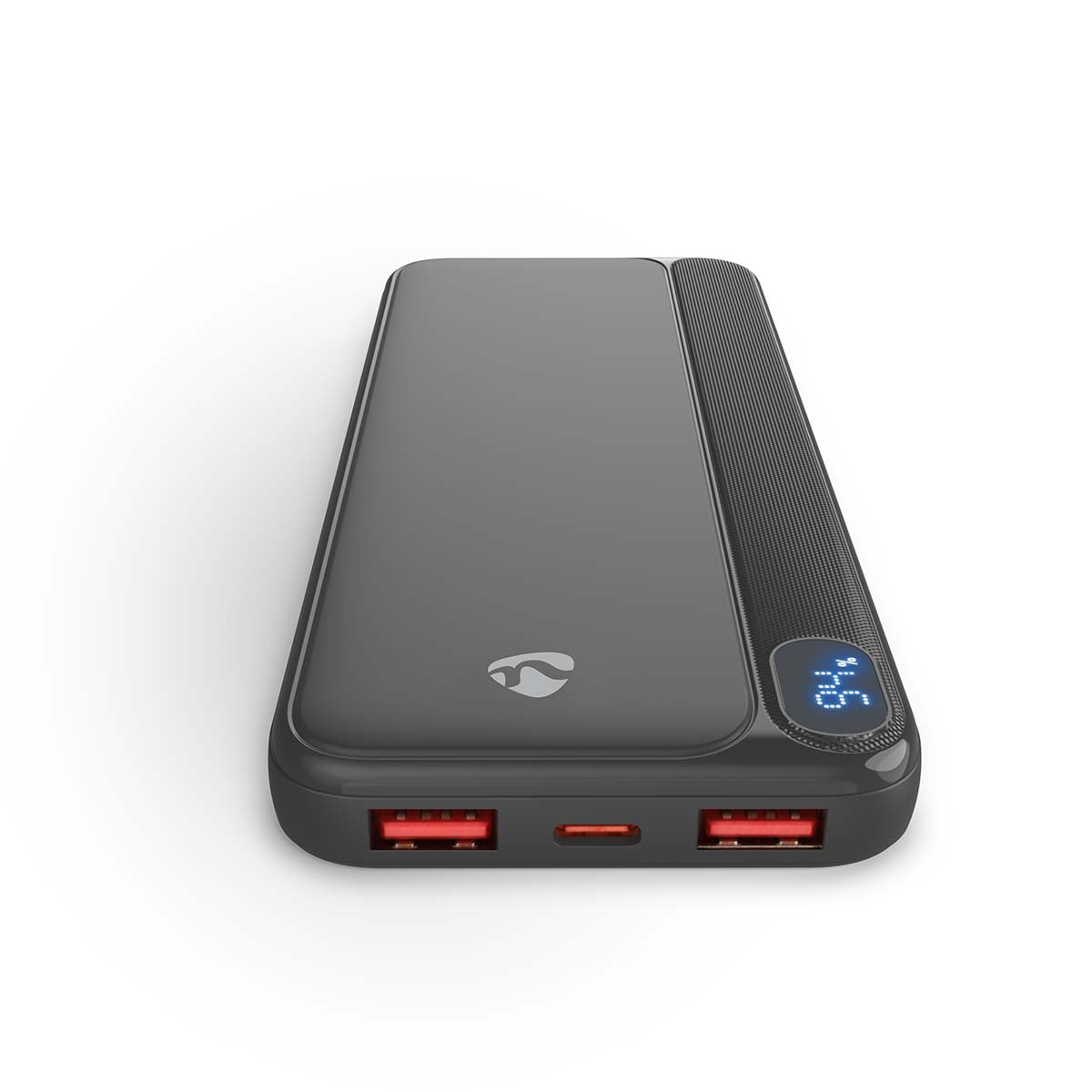 powerbank | 10000 mAh | 1.5 / 1.67 / 2.0 / 2.22 / 3.0 A | Anzahl der Ausgänge: 3 | Ausgangsanschluss: 1x USB-C™ / 2x USB-A | Eingangsverbindung: 1x USB-C™ | PD3.0 20W | Lithium-Polymer | Anzeige