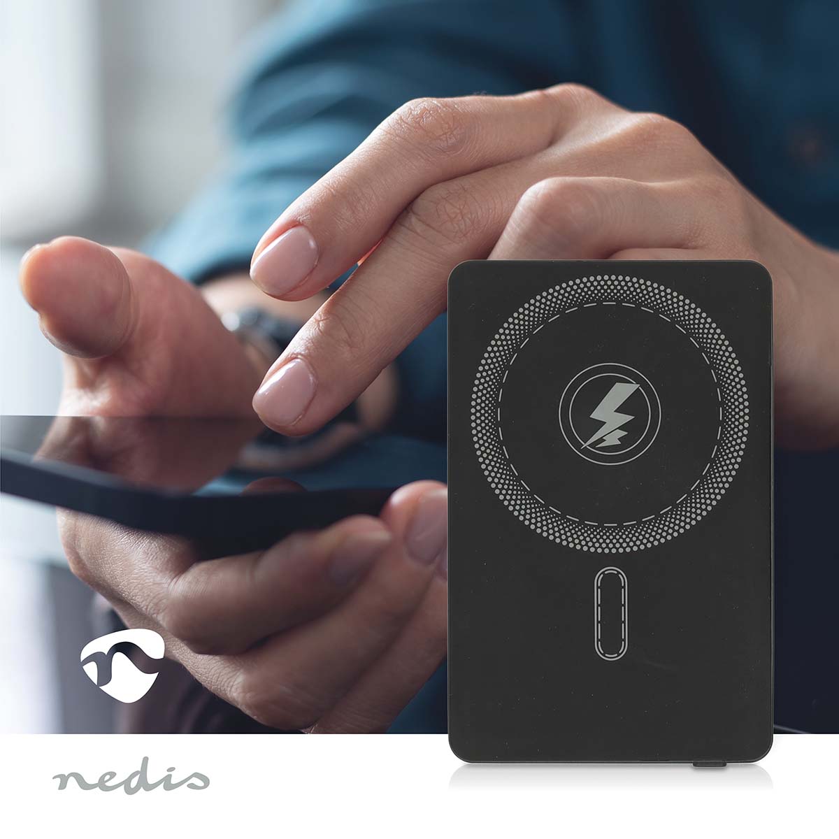 powerbank | 5000 mAh | kabelloses Laden | 1.67 / 2.22 / 3.0 A | Anzahl der Ausgänge: 1 | Ausgangsanschluss: 1x USB-C™ | Eingangsverbindung: 1x USB-C™ | PD3.0 20W | Lithium-Polymer