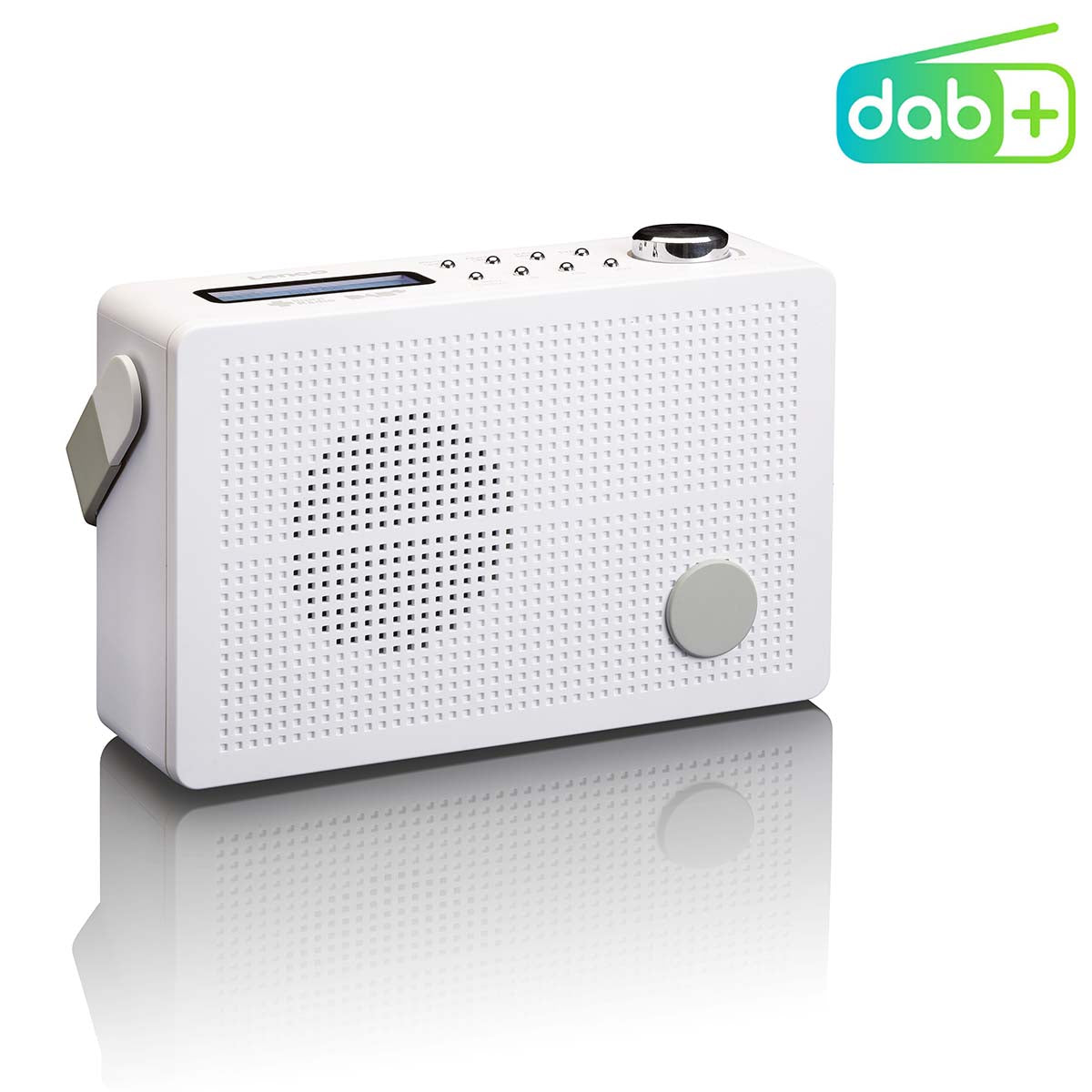 Tragbares DAB+/FM-Radio mit Weckfunktion Weiß