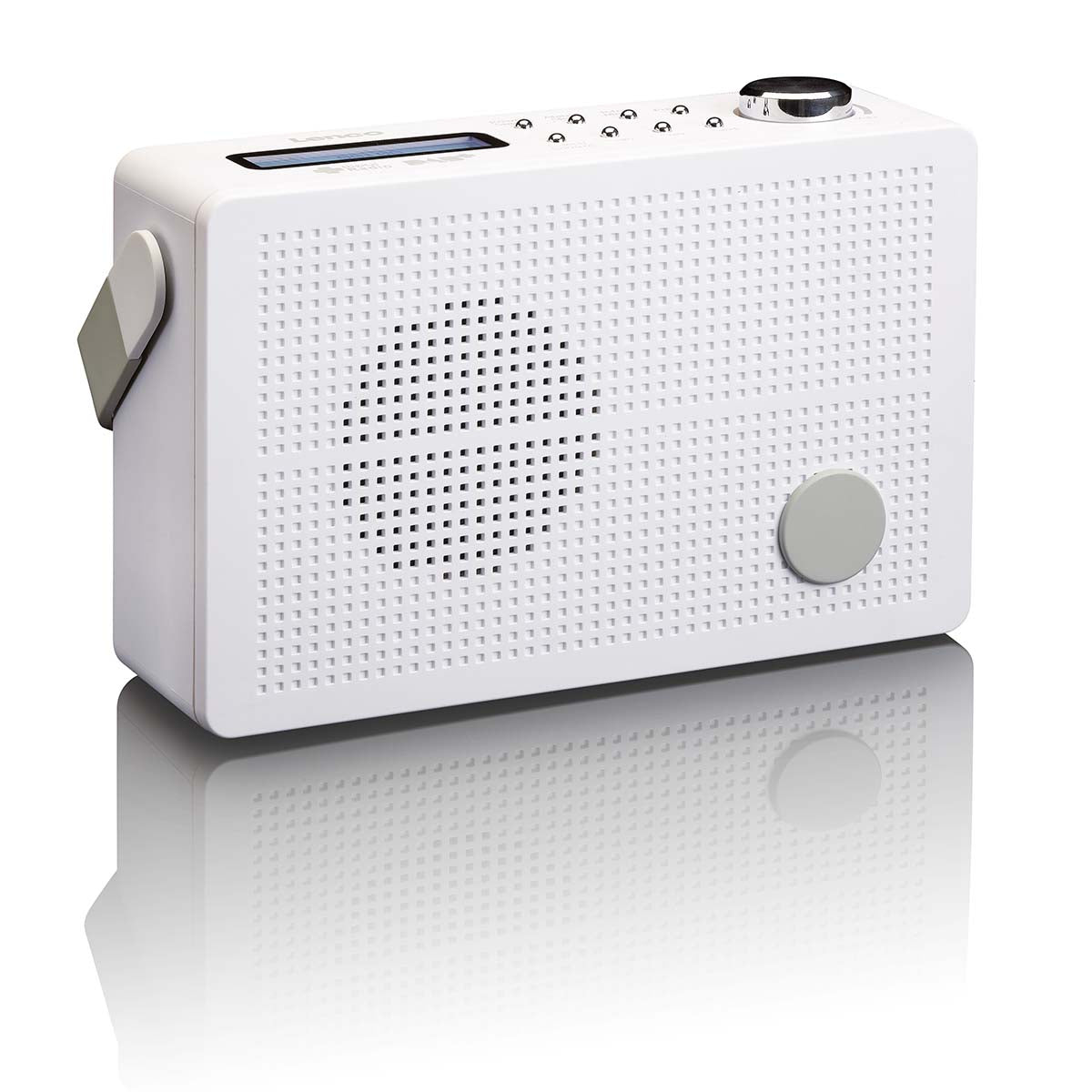 Tragbares DAB+/FM-Radio mit Weckfunktion Weiß