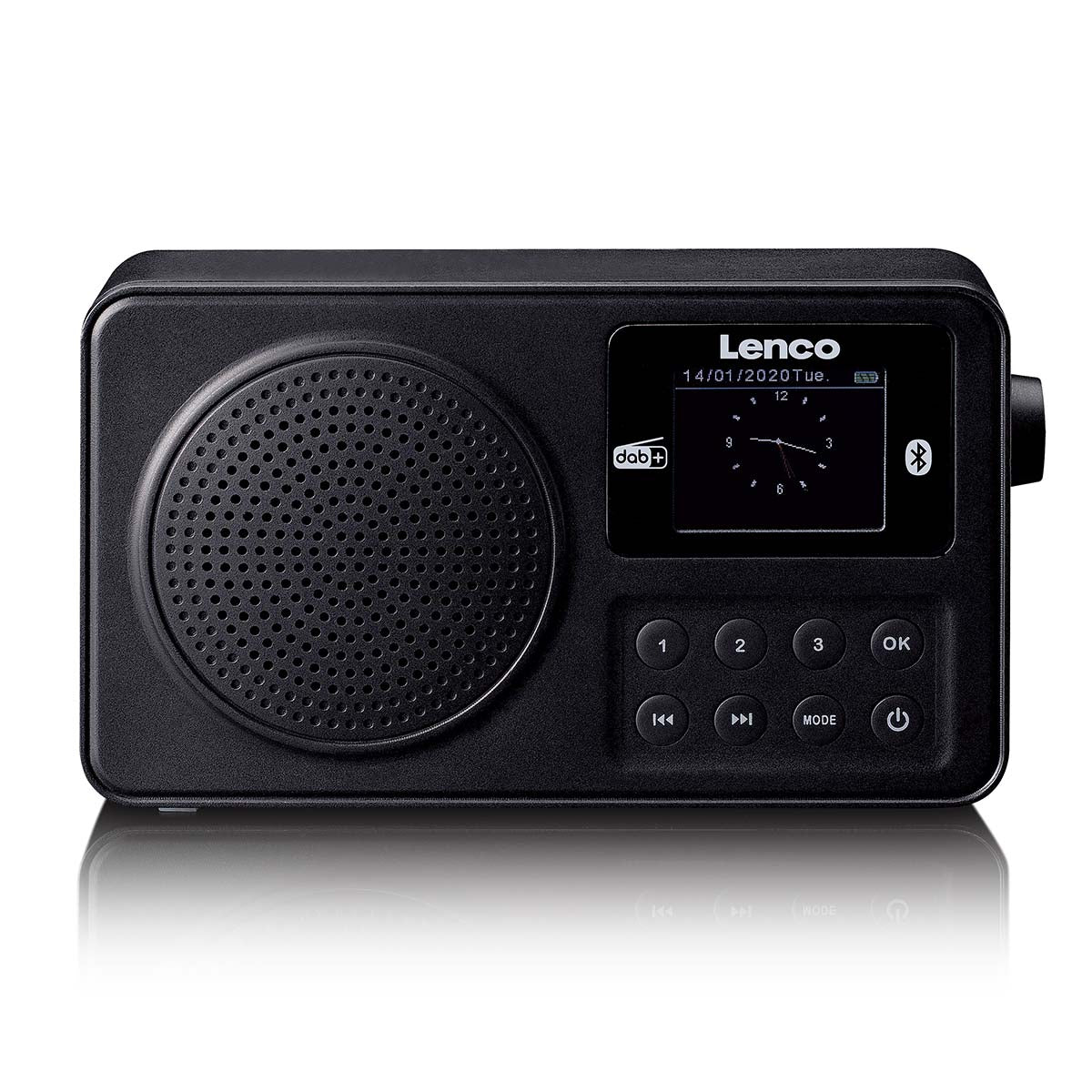 Tragbares DAB+/FM-Radio mit Bluetooth Schwarz