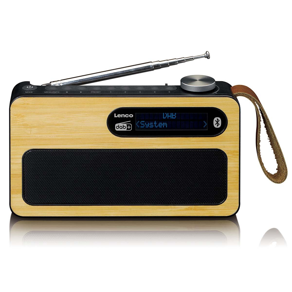 Tragbares DAB+/ FM-Radio mit Bluetooth® Bamboo Schwarz