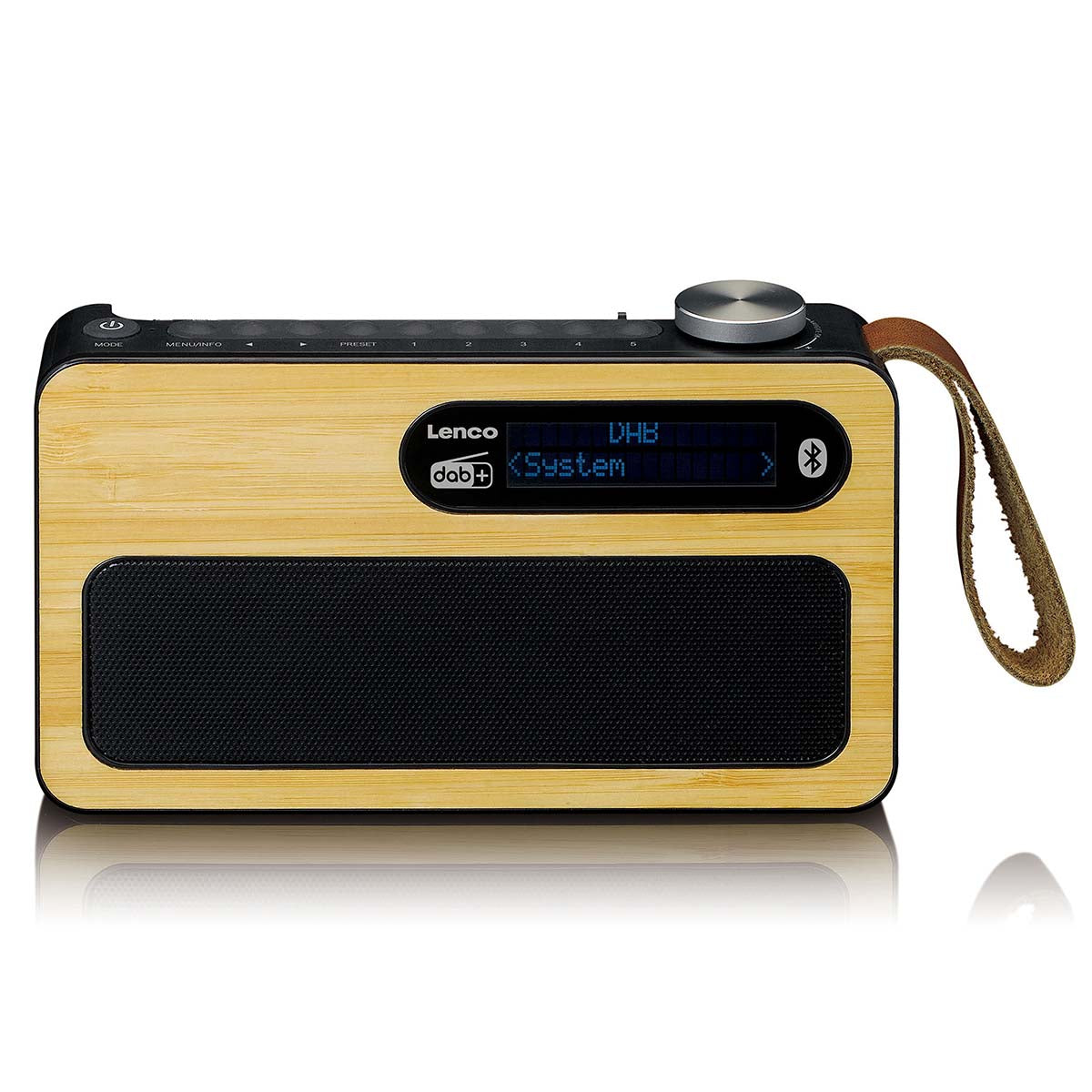 Tragbares DAB+/ FM-Radio mit Bluetooth® Bamboo Schwarz
