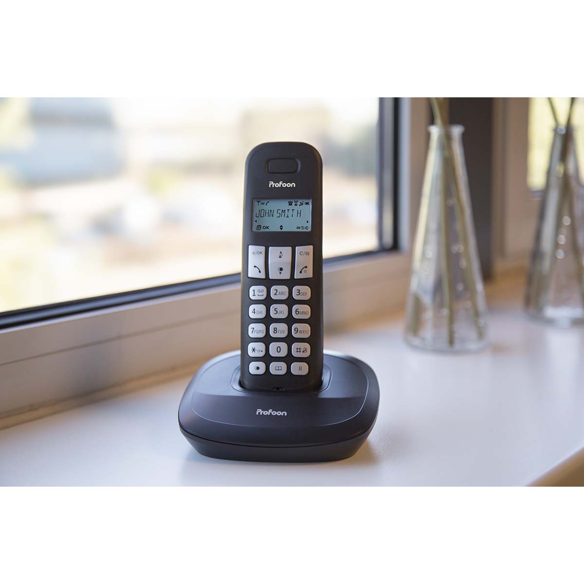 PDX-1120 DECT-Telefon mit 2 Mobilteilen schwarz