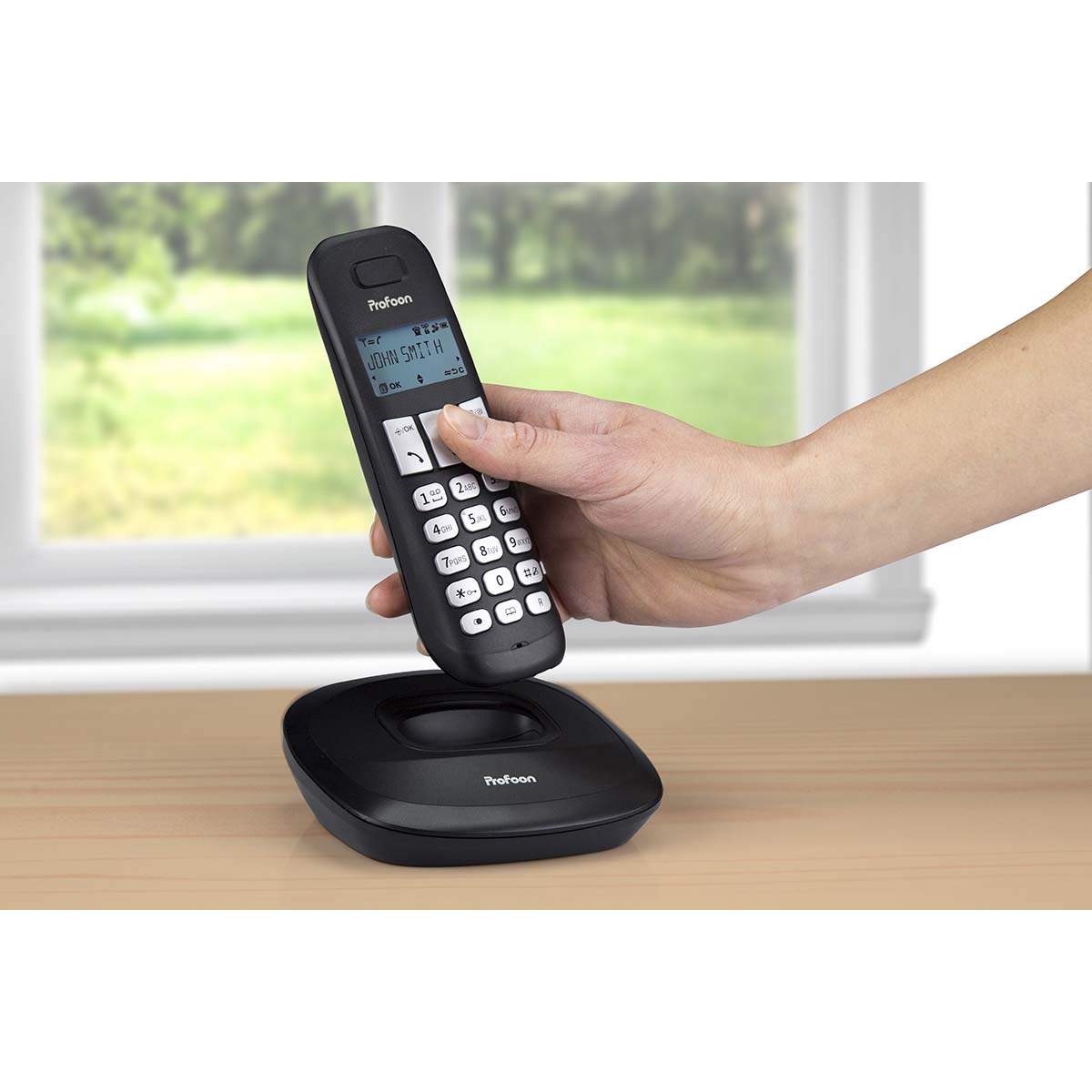 PDX-1120 DECT-Telefon mit 2 Mobilteilen schwarz