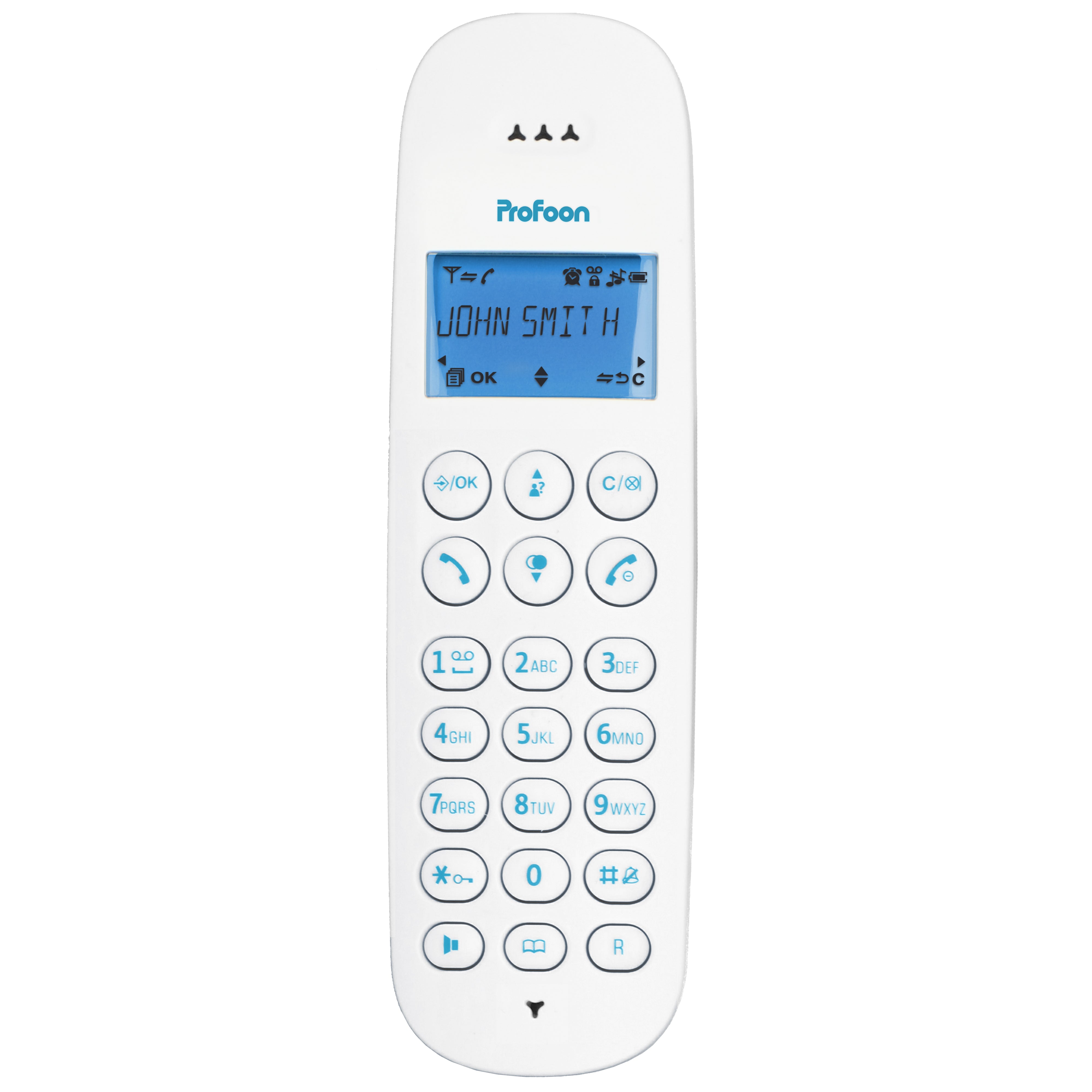 Schnurloses Telefon mit 1 Hörer Blau